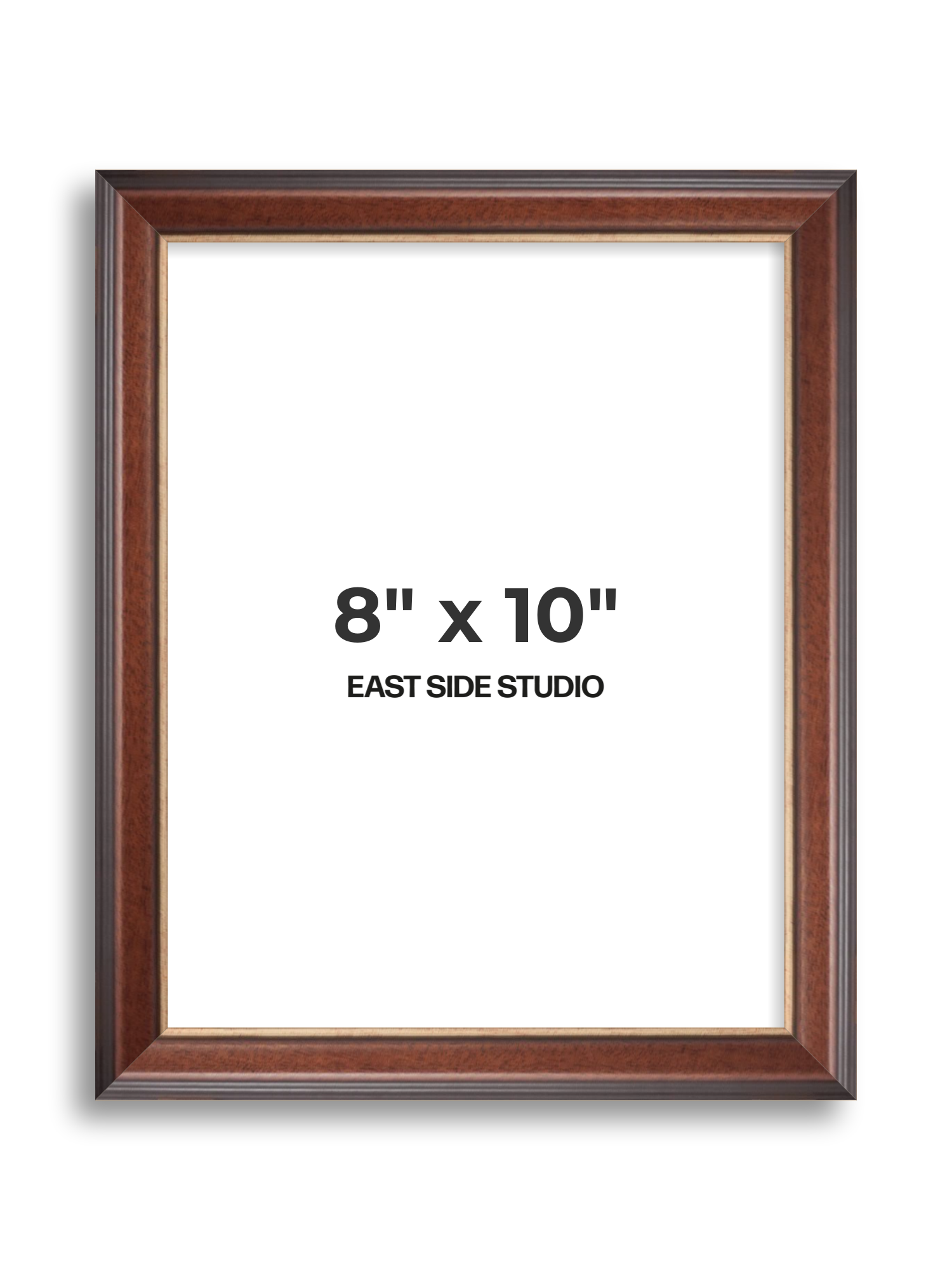 Antique Walnut & Gold 8" x 10" picture frame