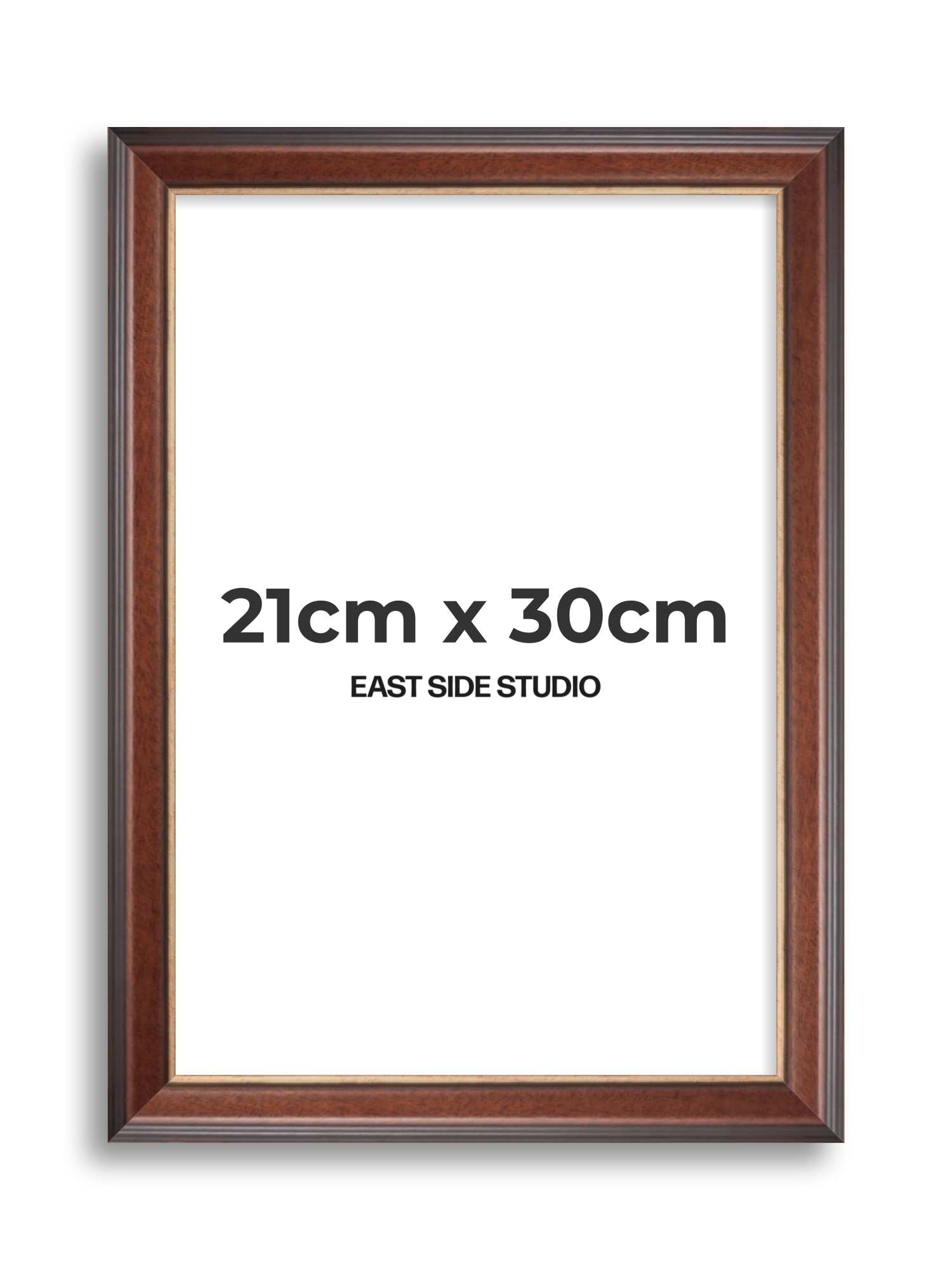Antique Walnut & Gold 21cm x 30cm picture frame