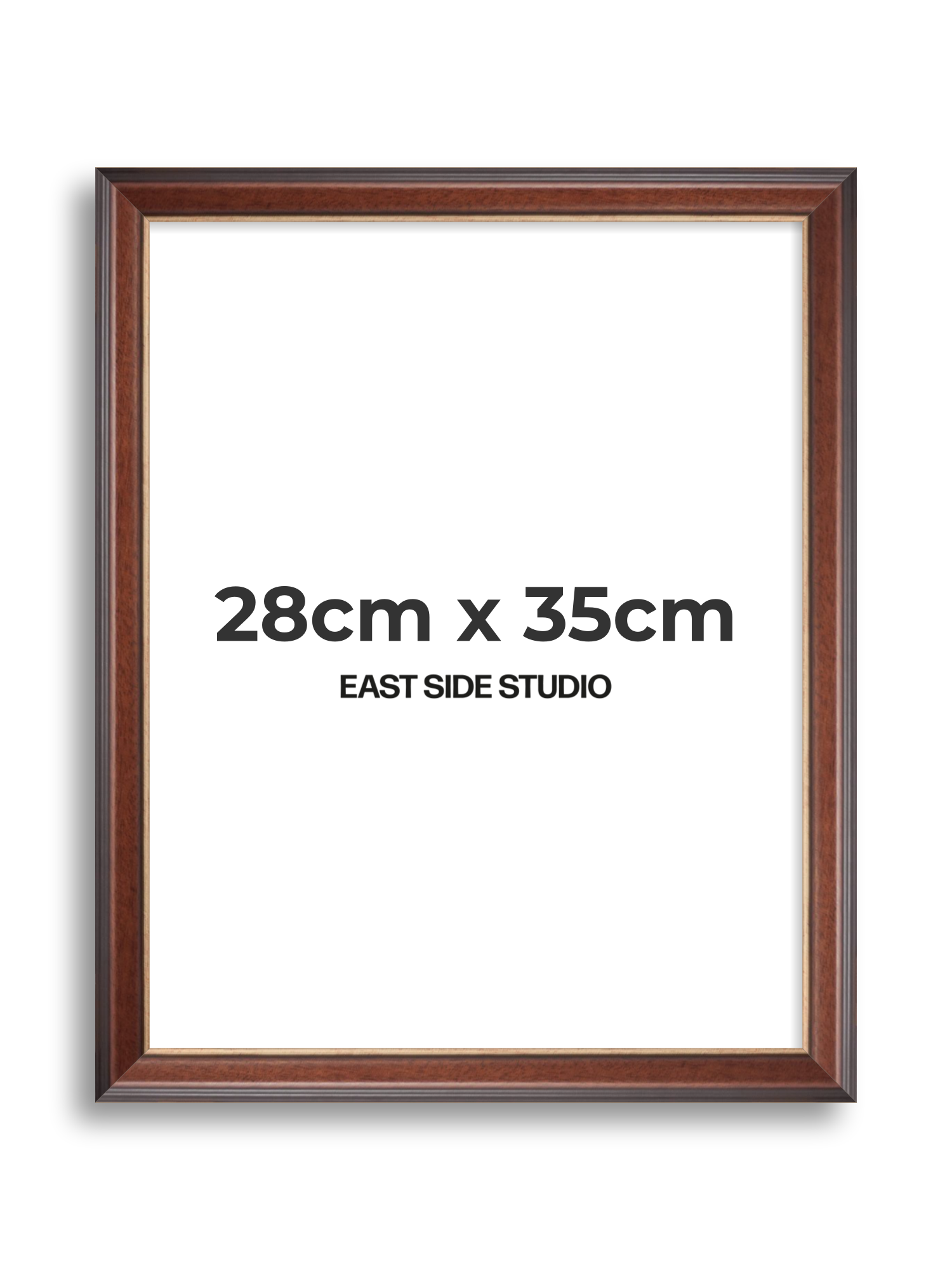 Antique Walnut & Gold 28cm x 35cm picture frame