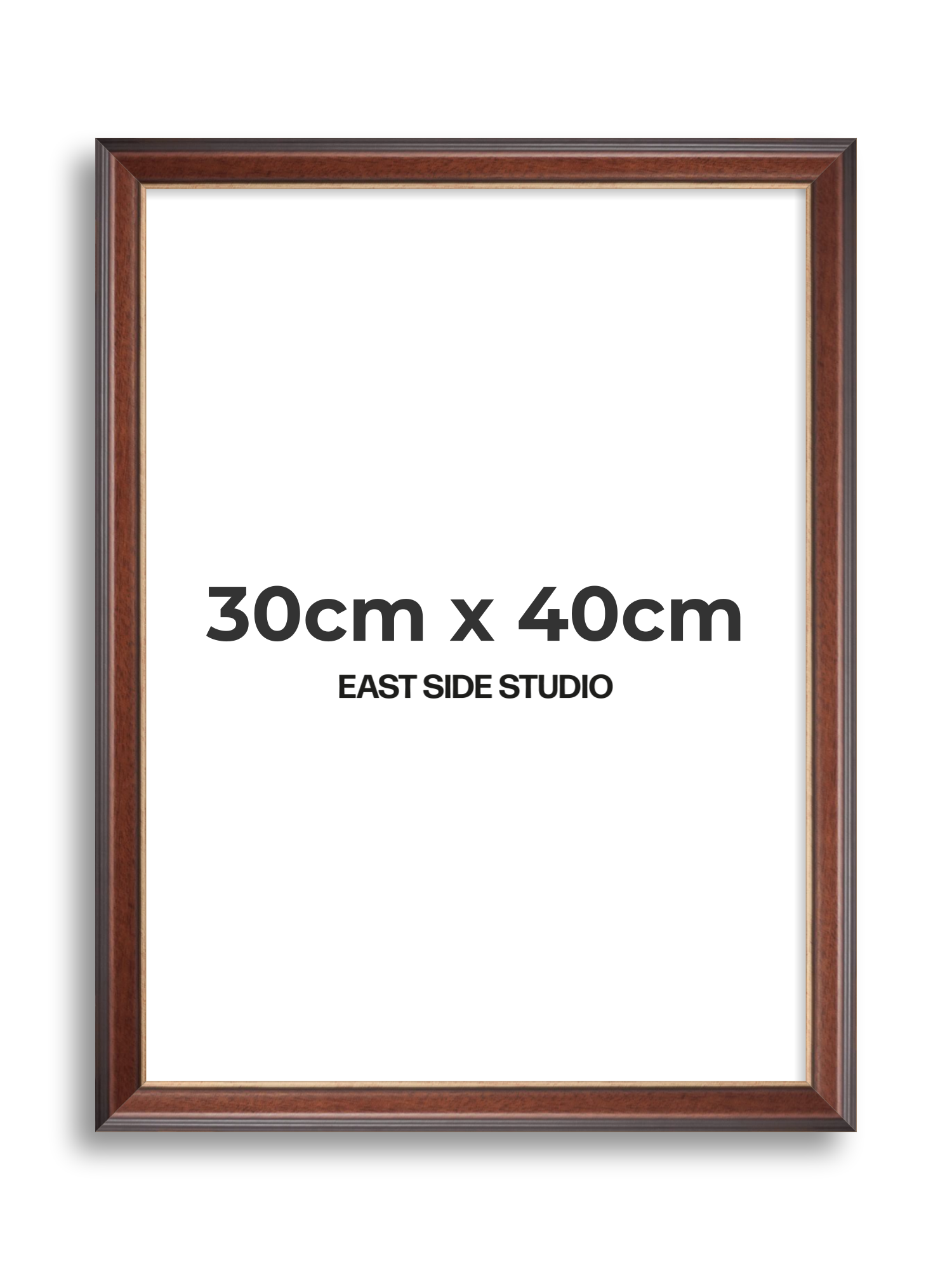 Antique Walnut & Gold 30cm x 40cm picture frame