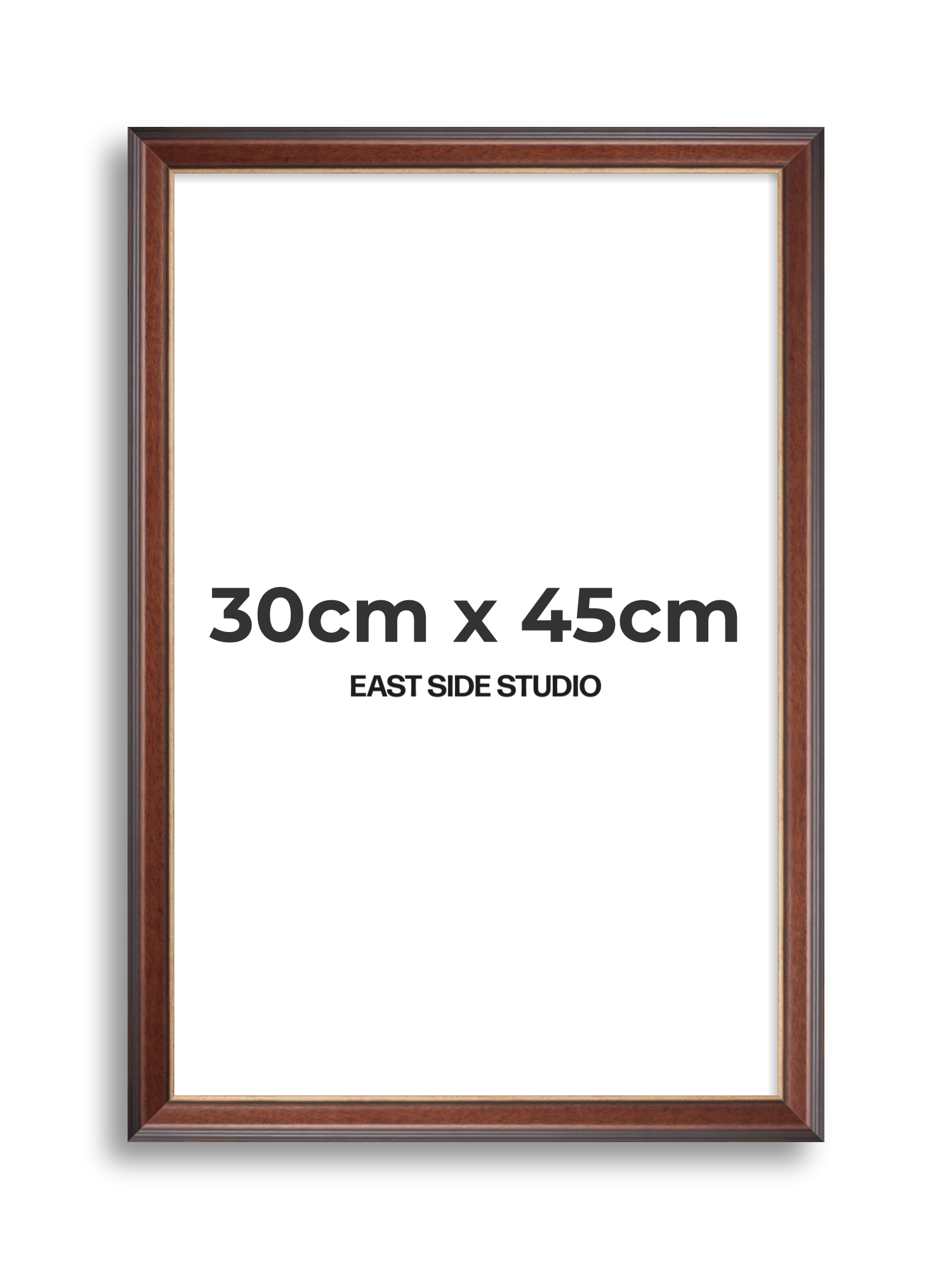 Antique Walnut & Gold 30cm x 45cm picture frame