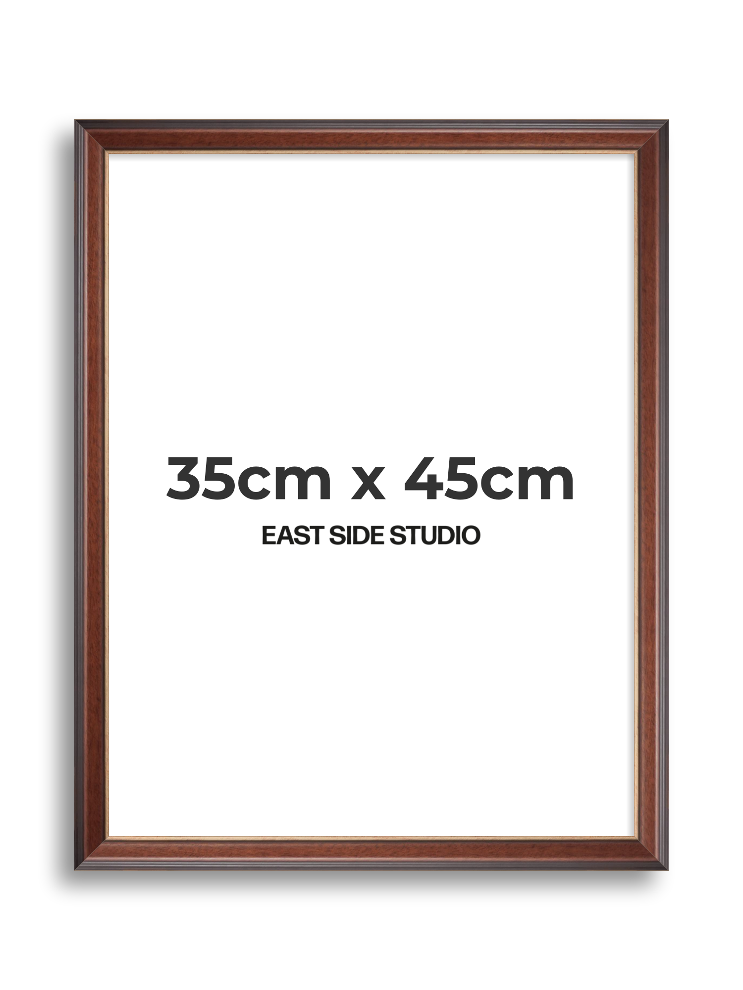 Antique Walnut & Gold 35cm x 45cm picture frame