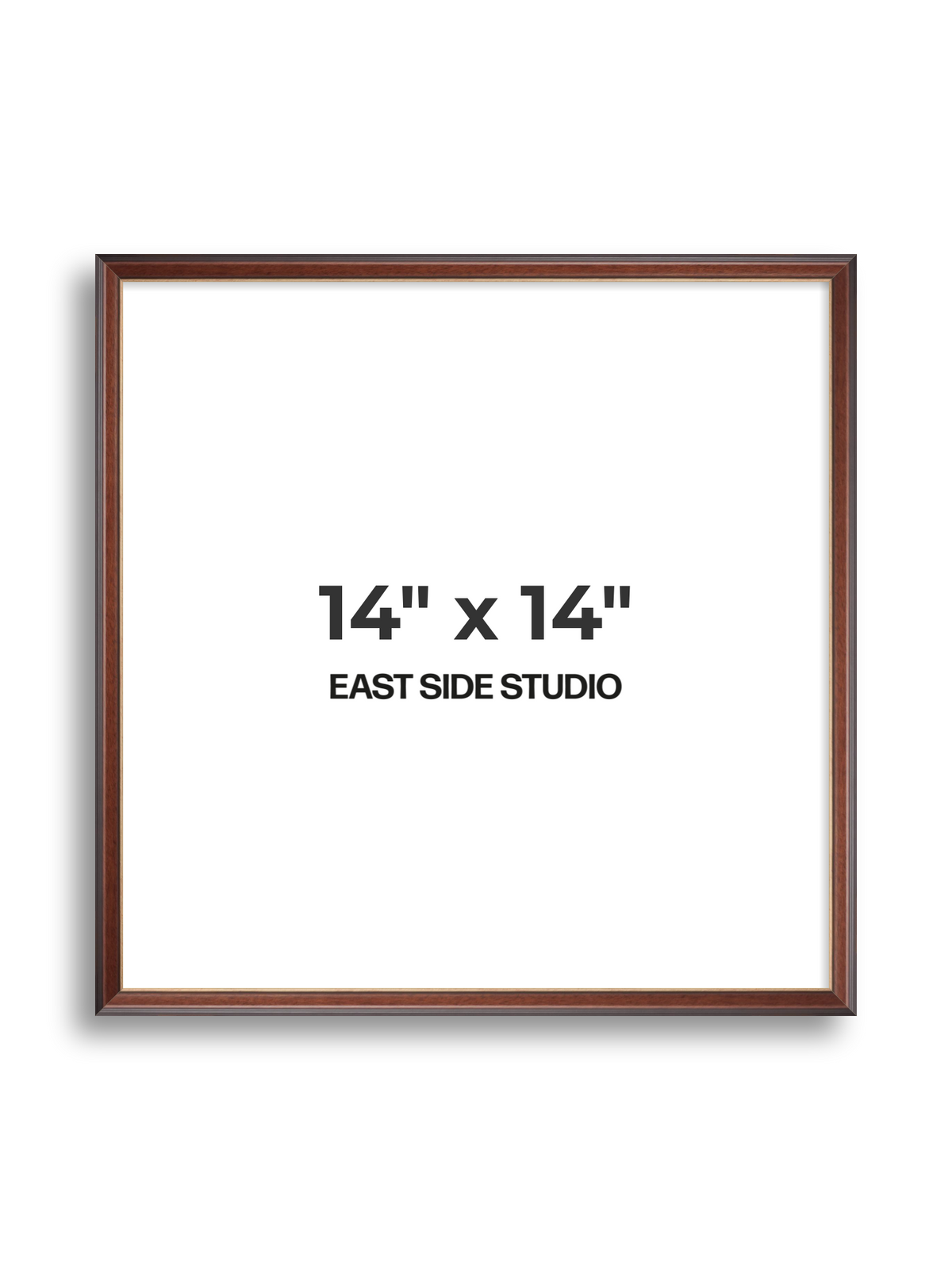 Antique Walnut & Gold 14" x 14" picture frame