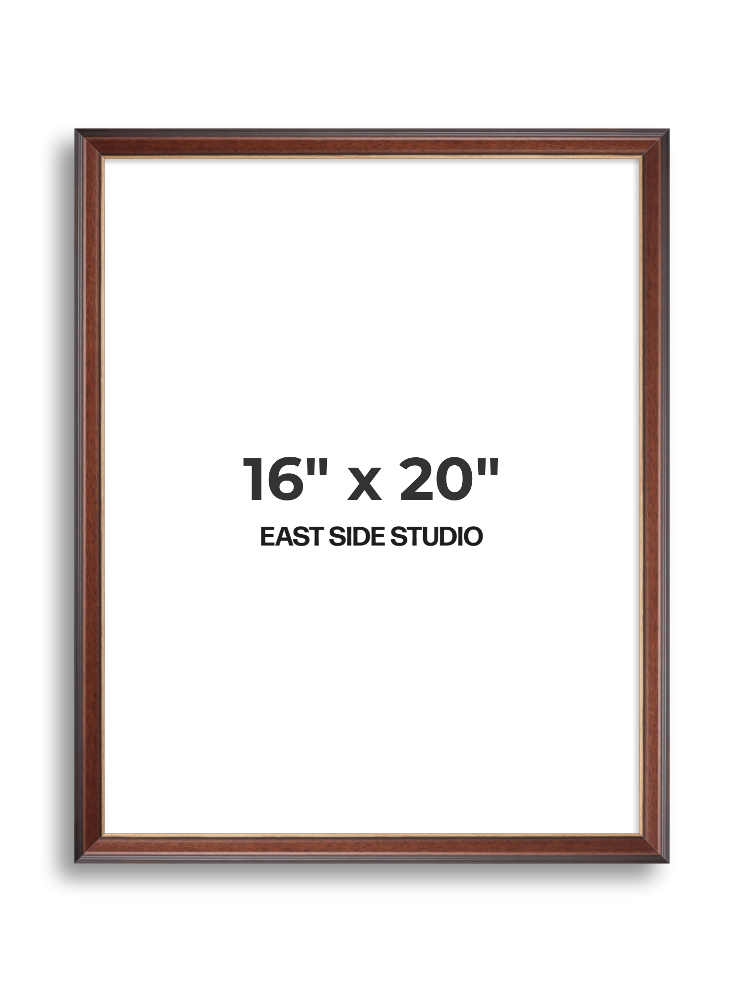 Antique Walnut & Gold 16" x 20" picture frame