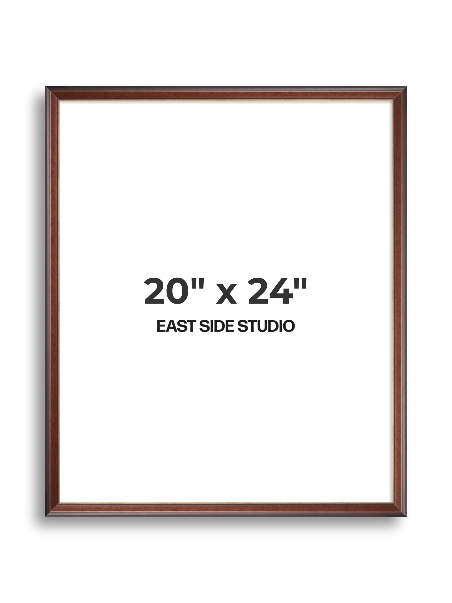 Antique Walnut & Gold 20" x 24" picture frame