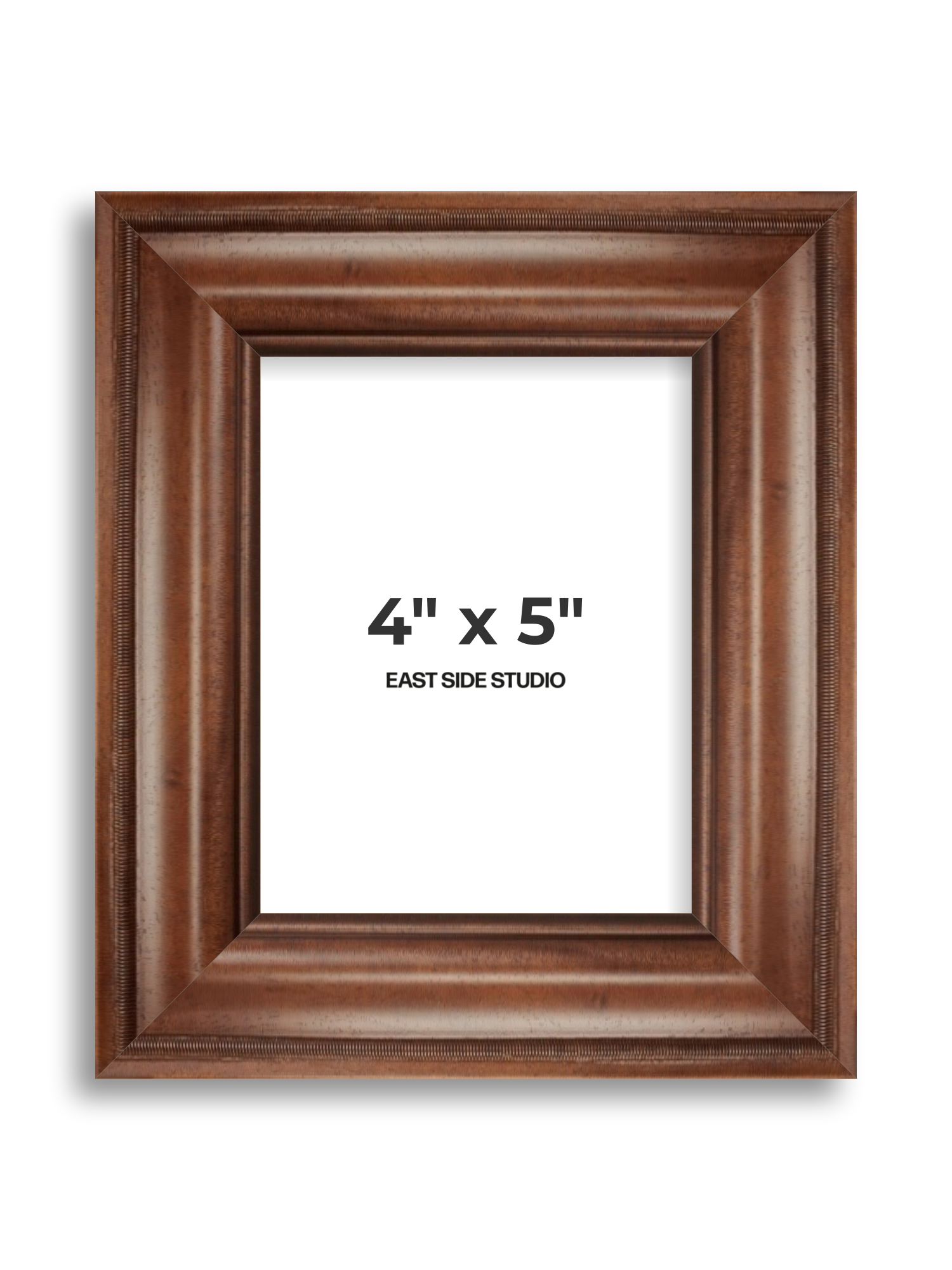 Wide Antique Walnut 4" x 5" picture frame