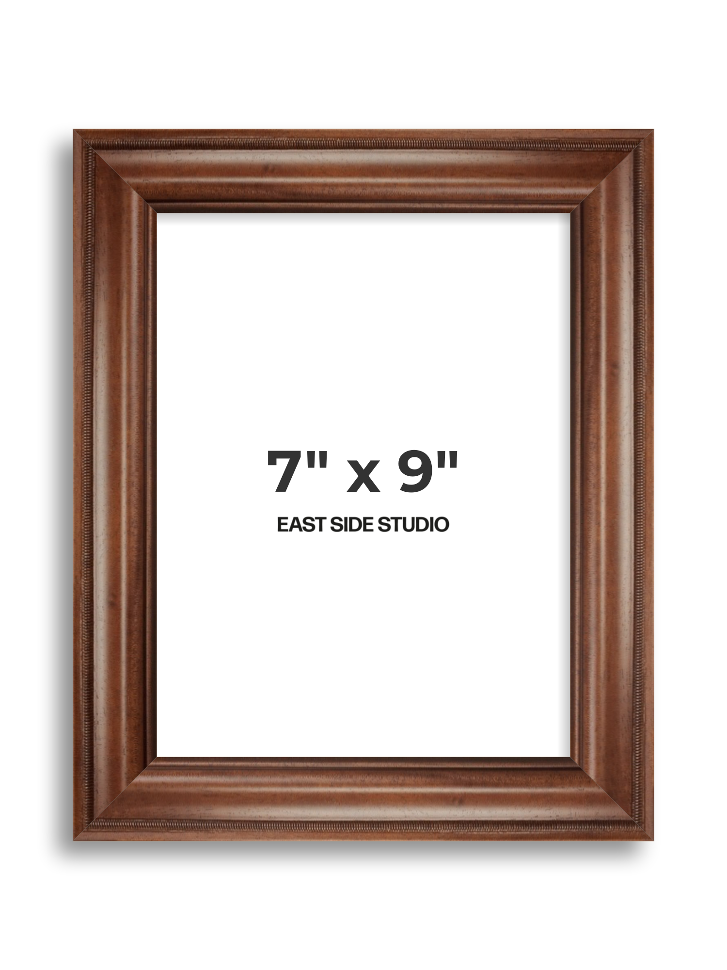 Wide Antique Walnut 7" x 9" picture frame