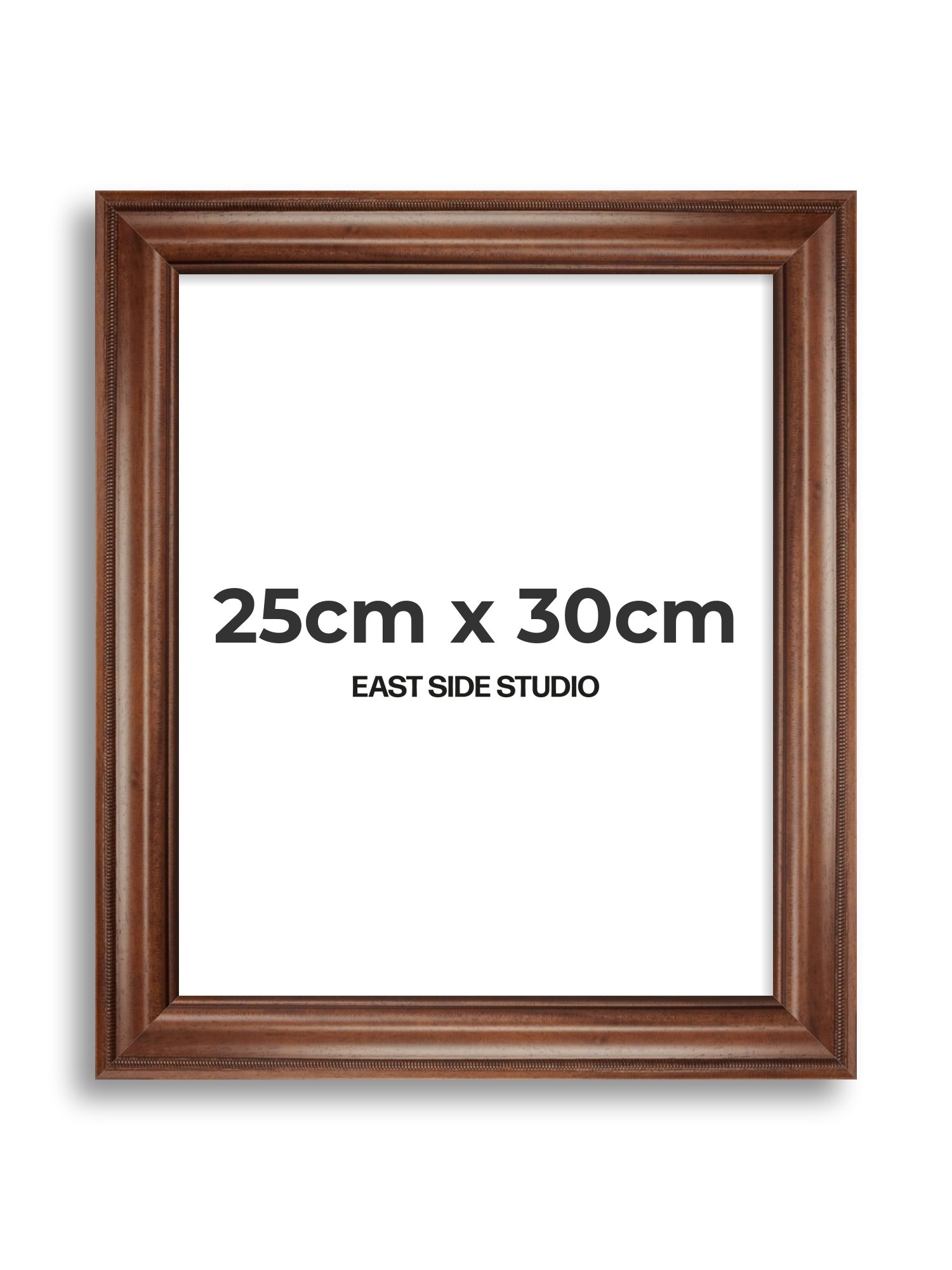 Wide Antique Walnut 25cm x 30cm picture frame
