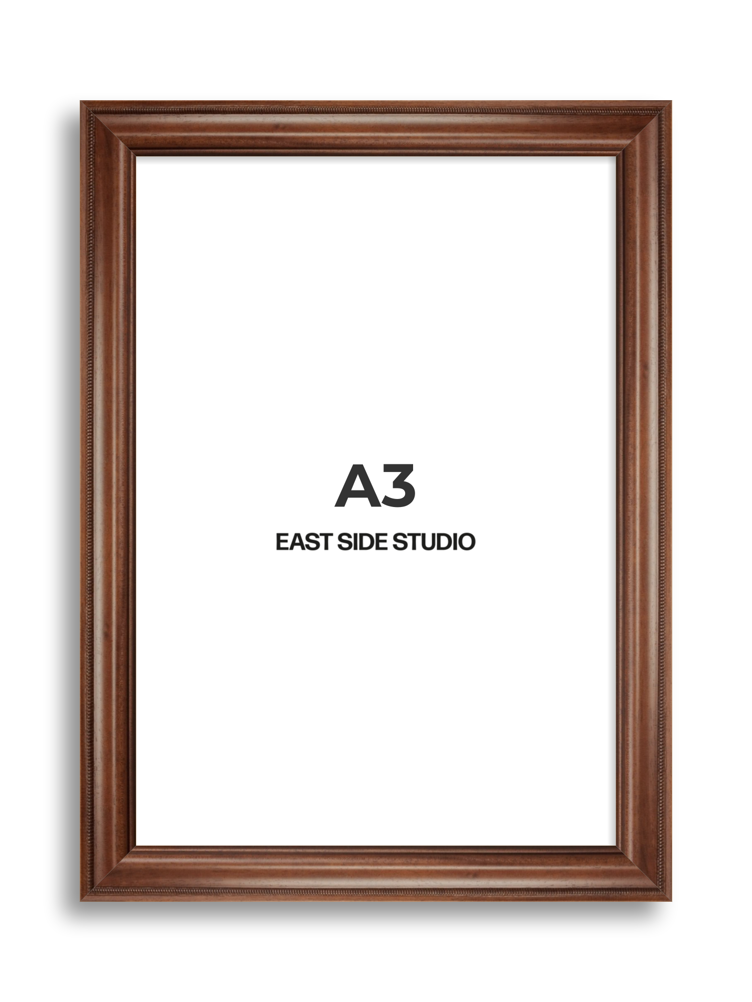 Wide Antique Walnut A3 picture frame