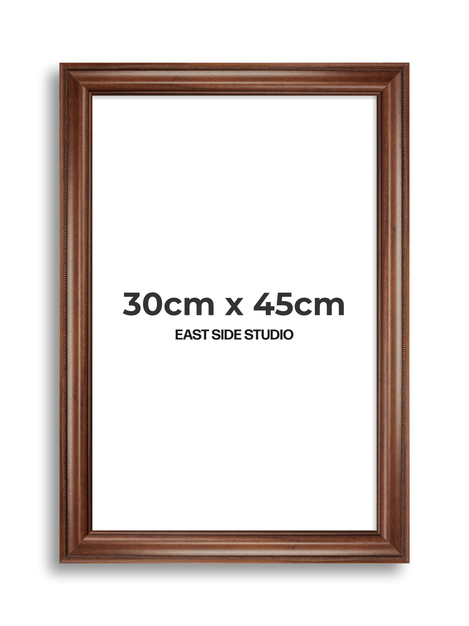 Wide Antique Walnut 30cm x 45cm picture frame