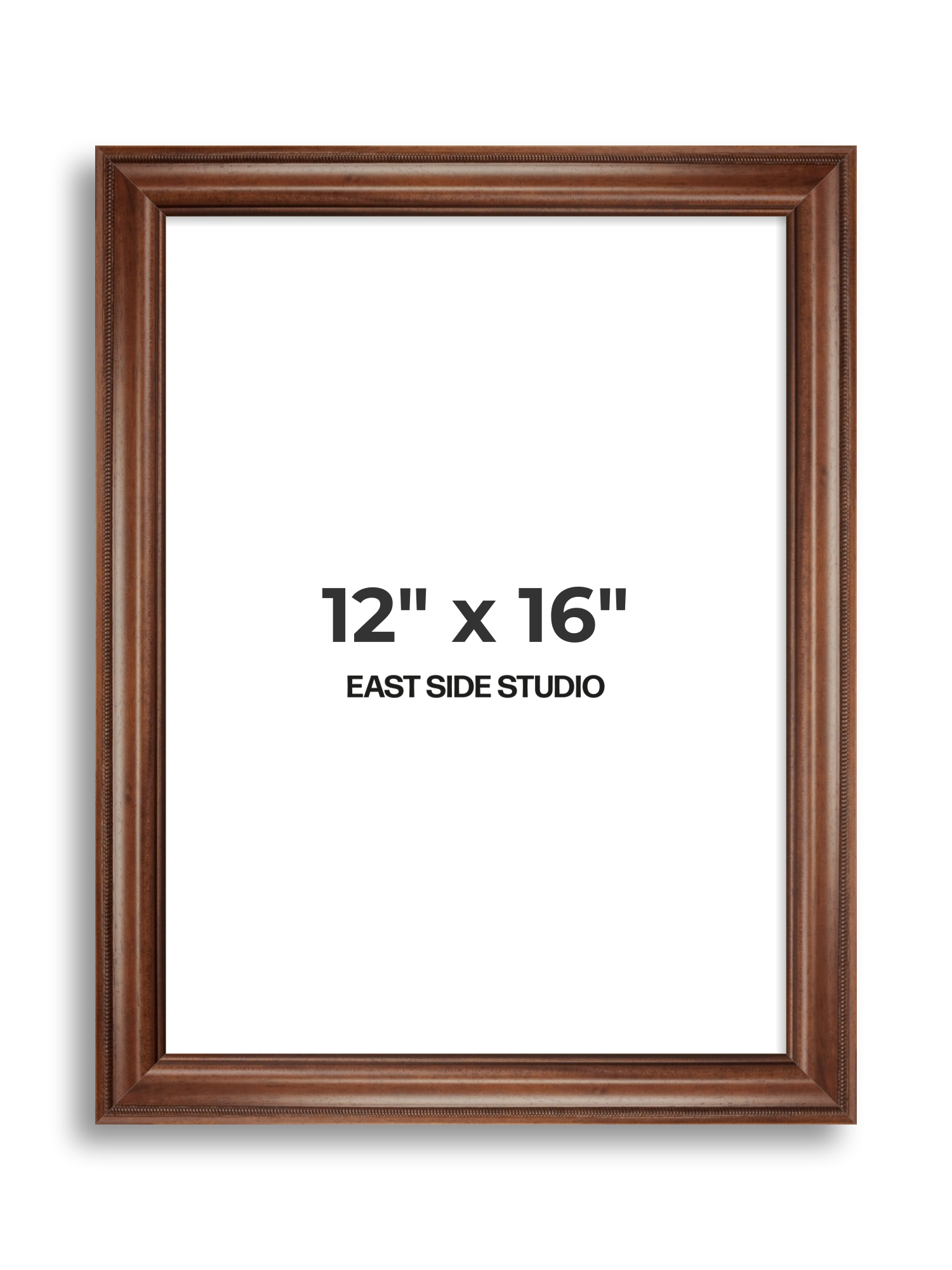 Wide Antique Walnut 12" x 16" picture frame