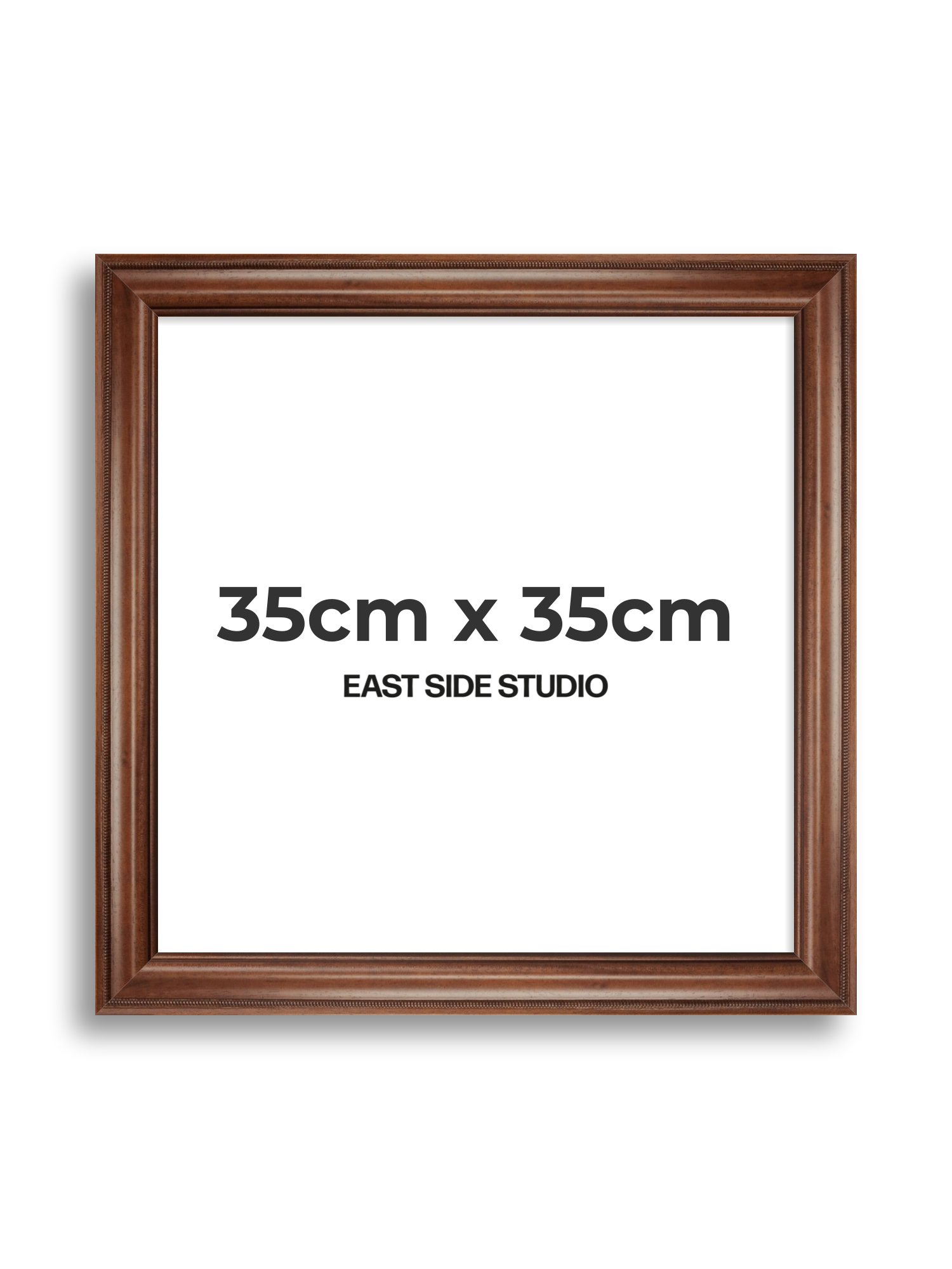 Wide Antique Walnut 35cm x 35cm picture frame