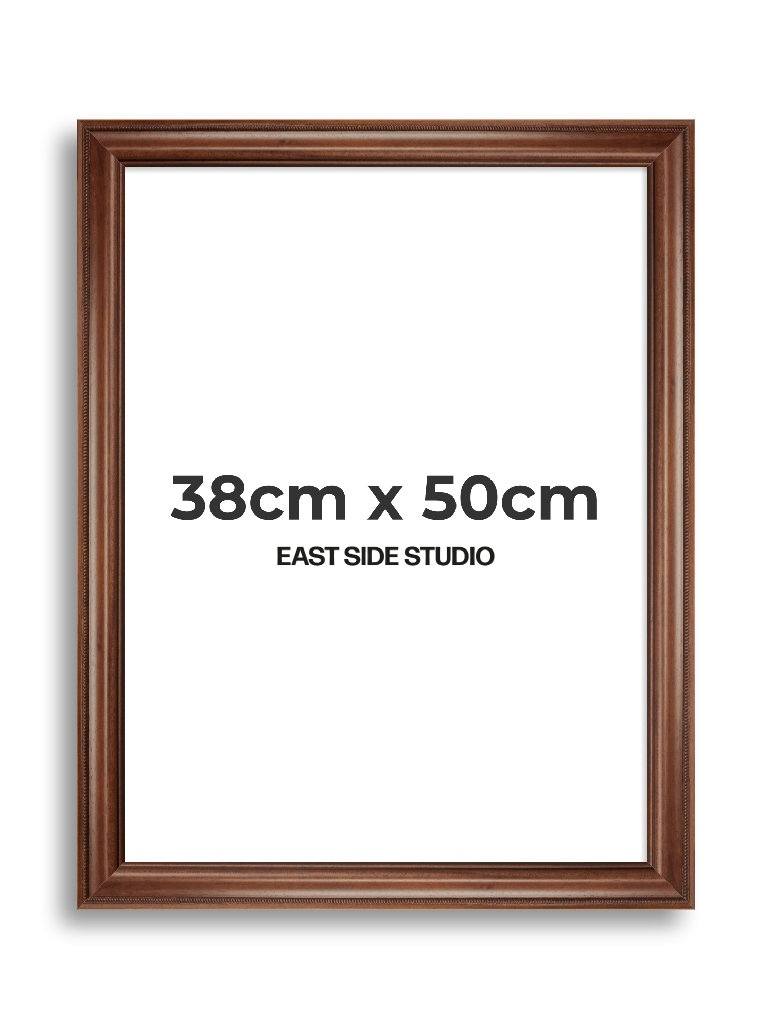 Wide Antique Walnut 38cm x 50cm picture frame