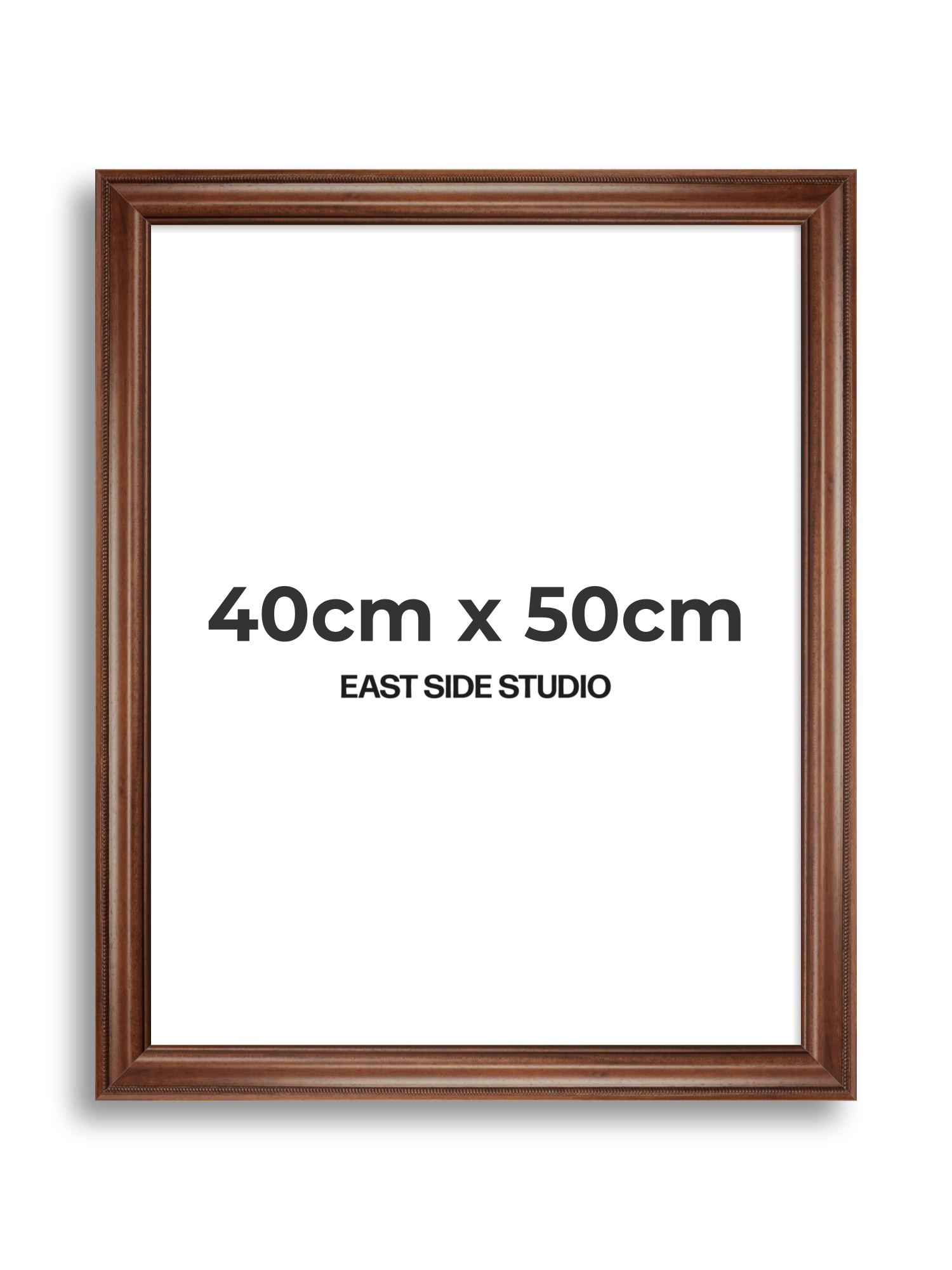Wide Antique Walnut 40cm x 50cm picture frame