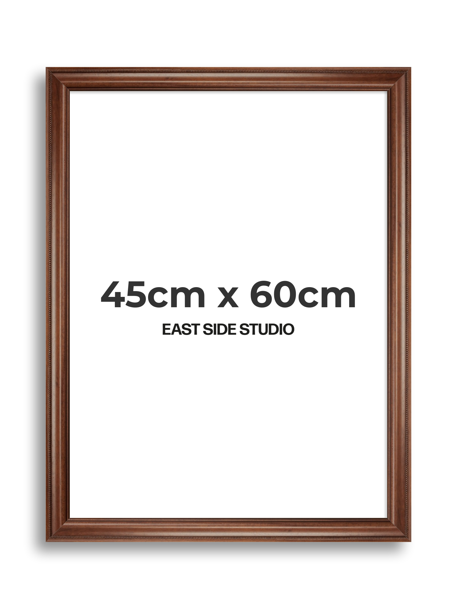 Wide Antique Walnut 45cm x 60cm picture frame