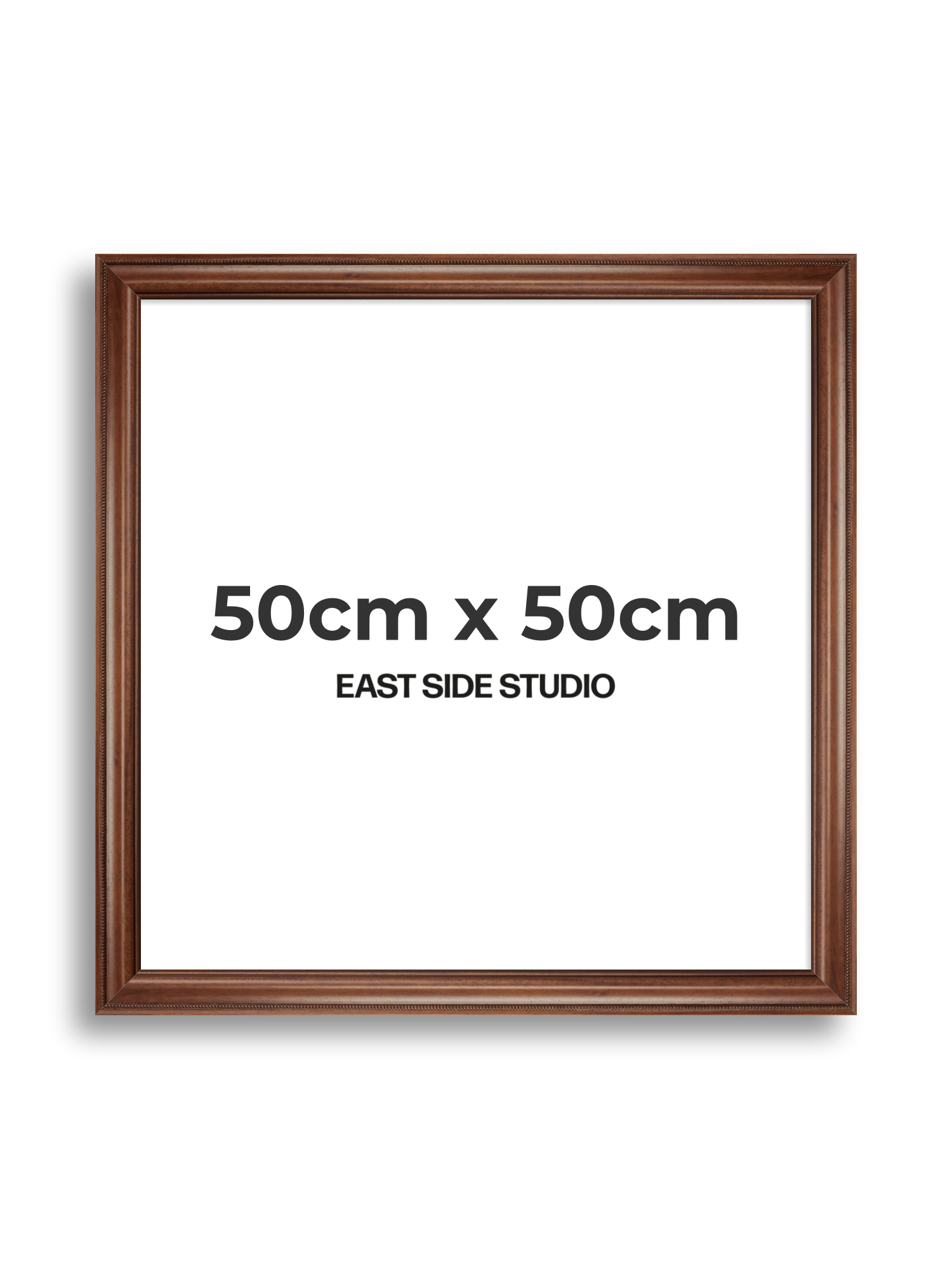 Wide Antique Walnut 50cm x 50cm picture frame