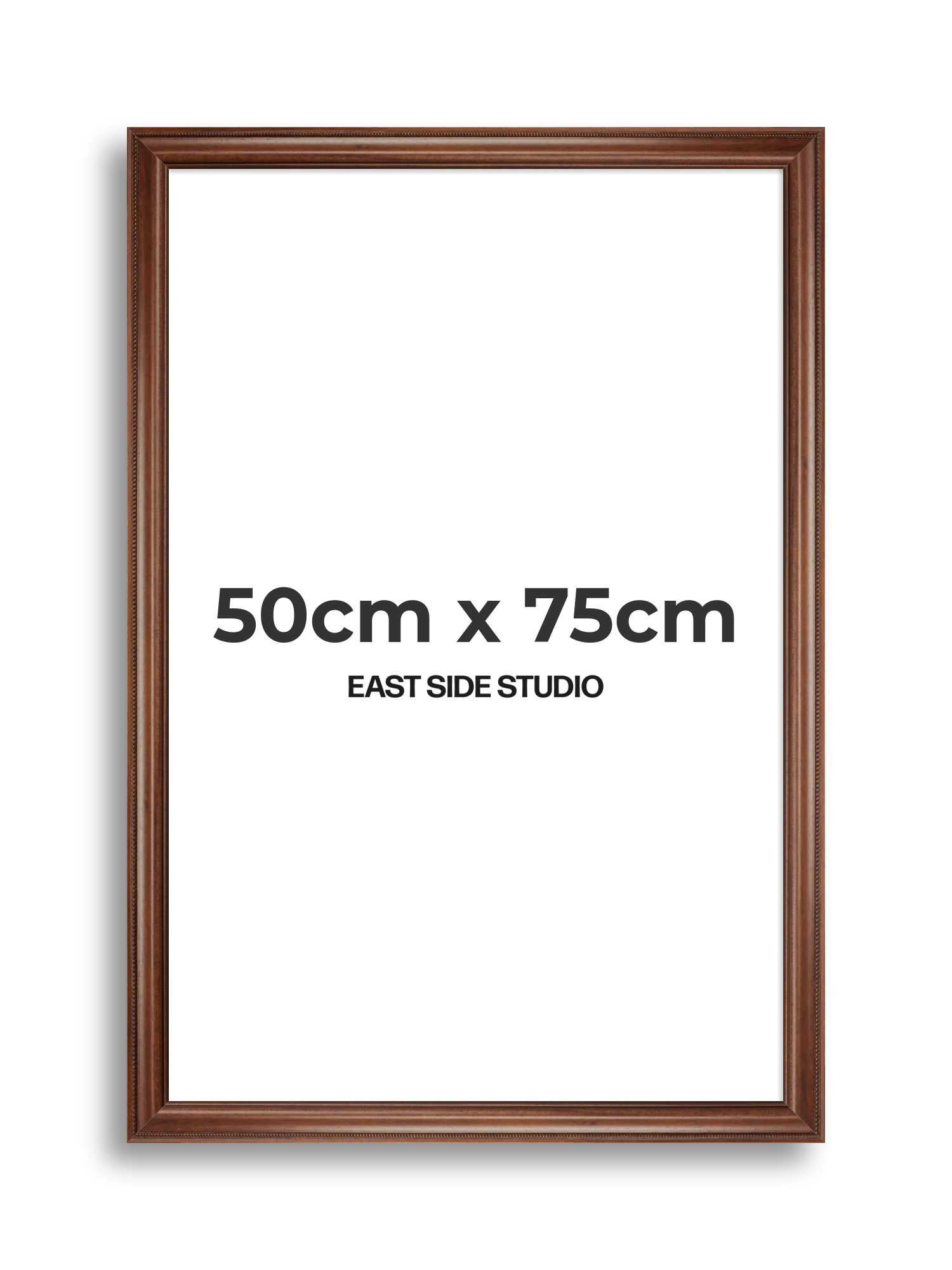 Wide Antique Walnut 50cm x 75cm picture frame