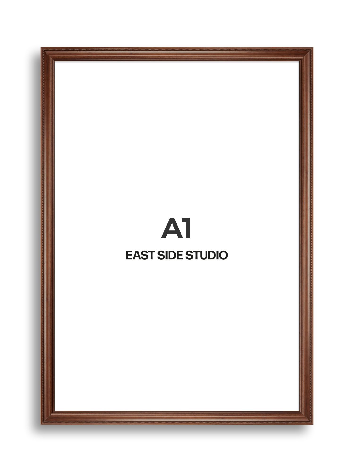 Wide Antique Walnut A1 picture frame
