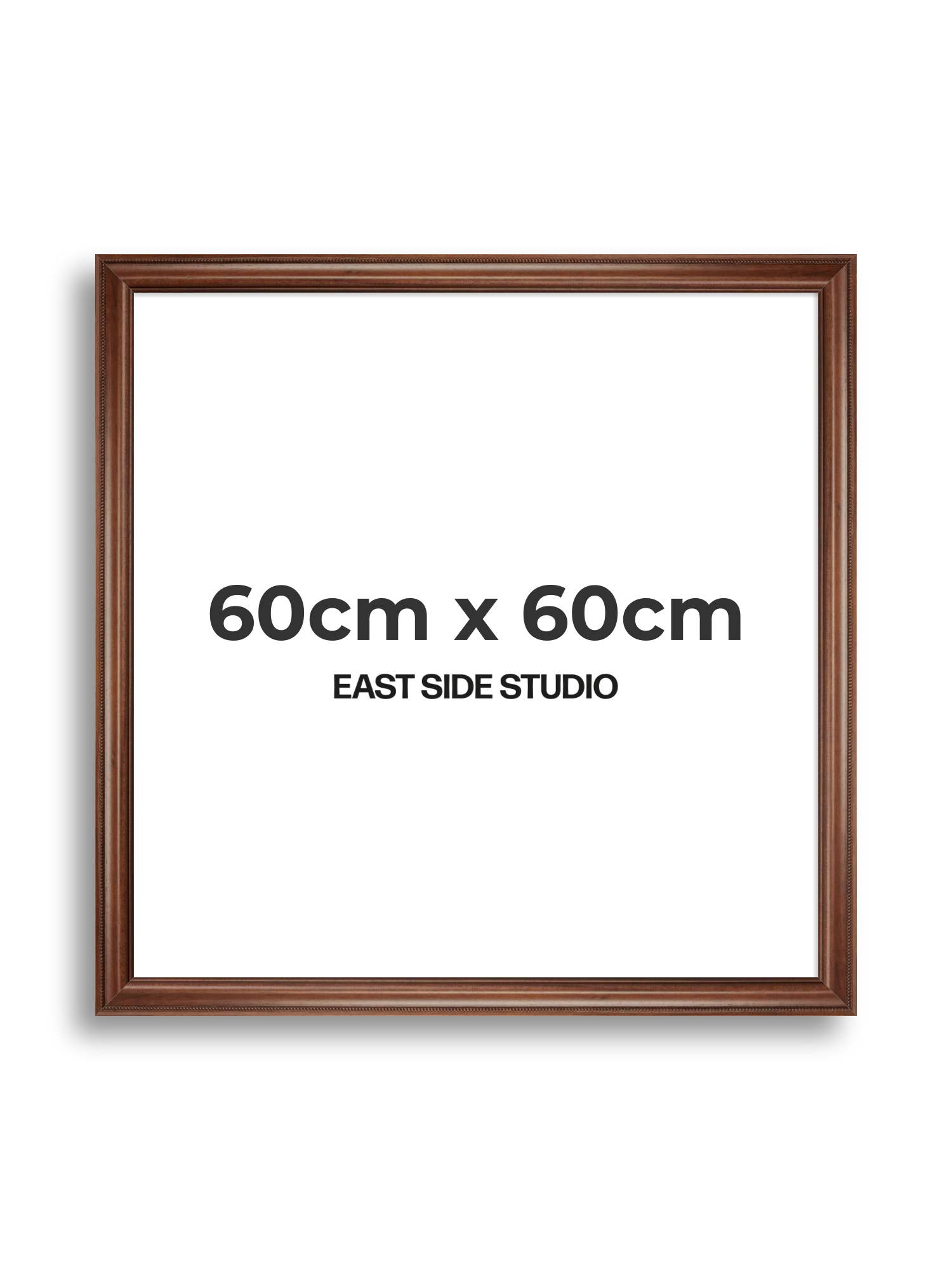 Wide Antique Walnut 60cm x 60cm picture frame