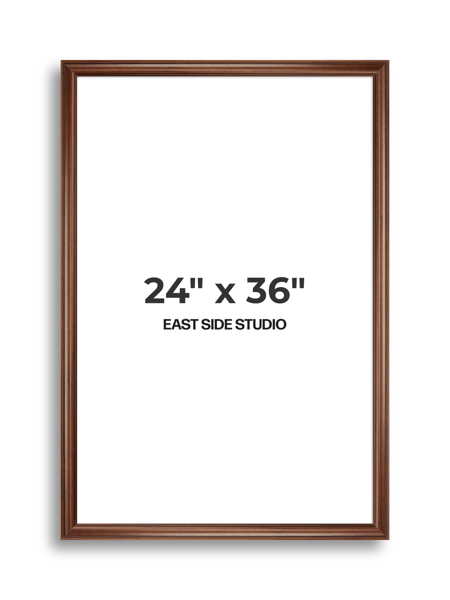 Wide Antique Walnut 24" x 36" picture frame