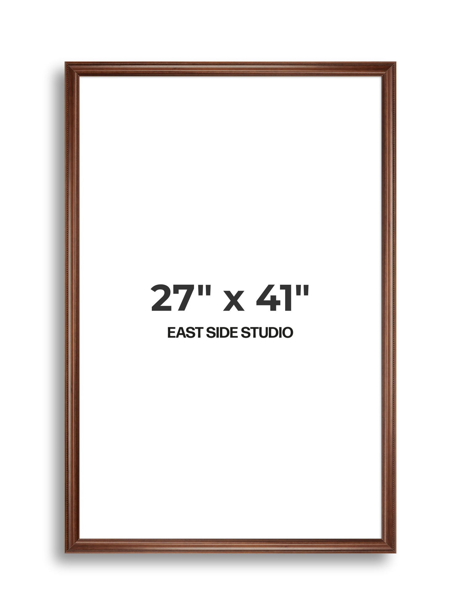 Wide Antique Walnut 27" x 41" picture frame