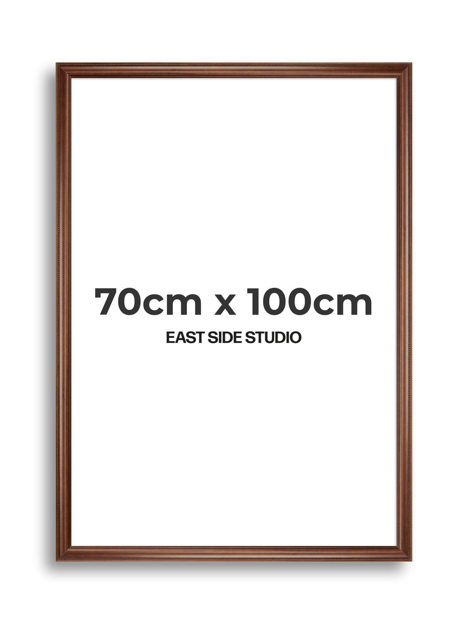Wide Antique Walnut 70cm x 100cm picture frame