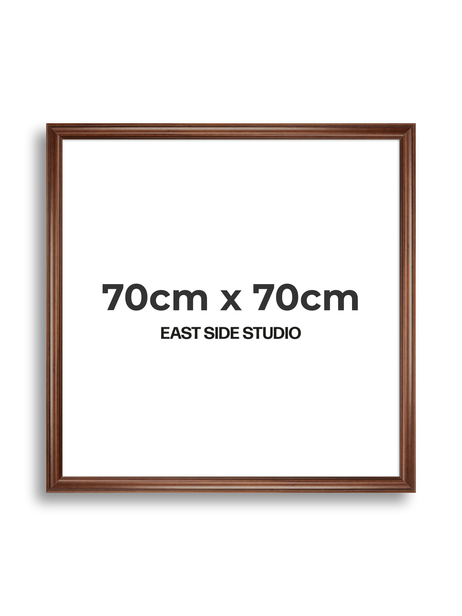 Wide Antique Walnut 70cm x 70cm picture frame