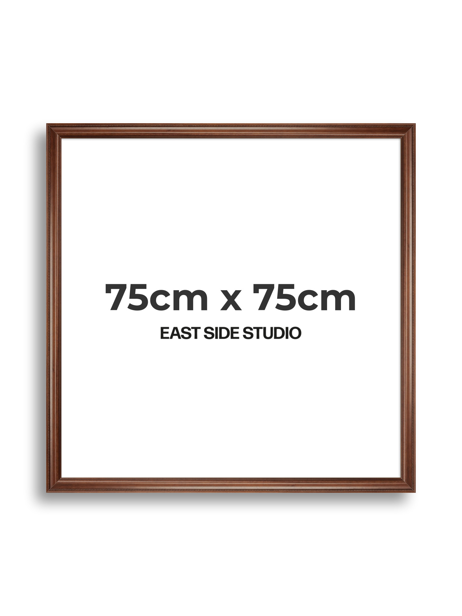 Wide Antique Walnut 75cm x 75cm picture frame