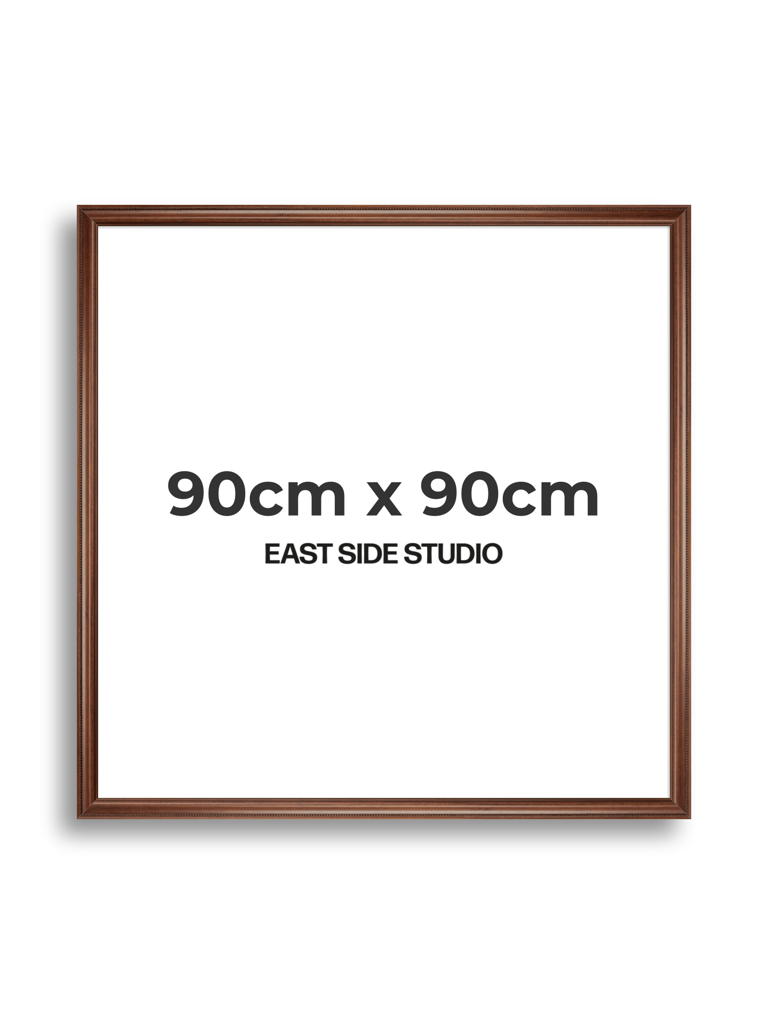 Wide Antique Walnut 90cm x 90cm picture frame