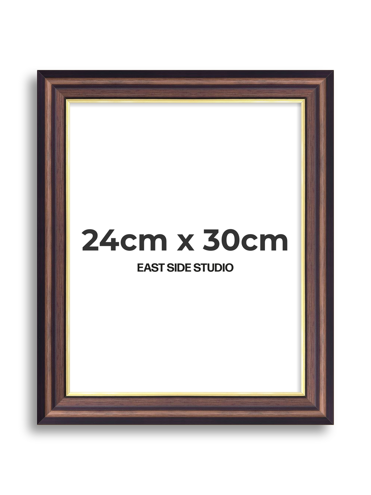 Antique Walnut & Gold 24cm x 30cm picture frame