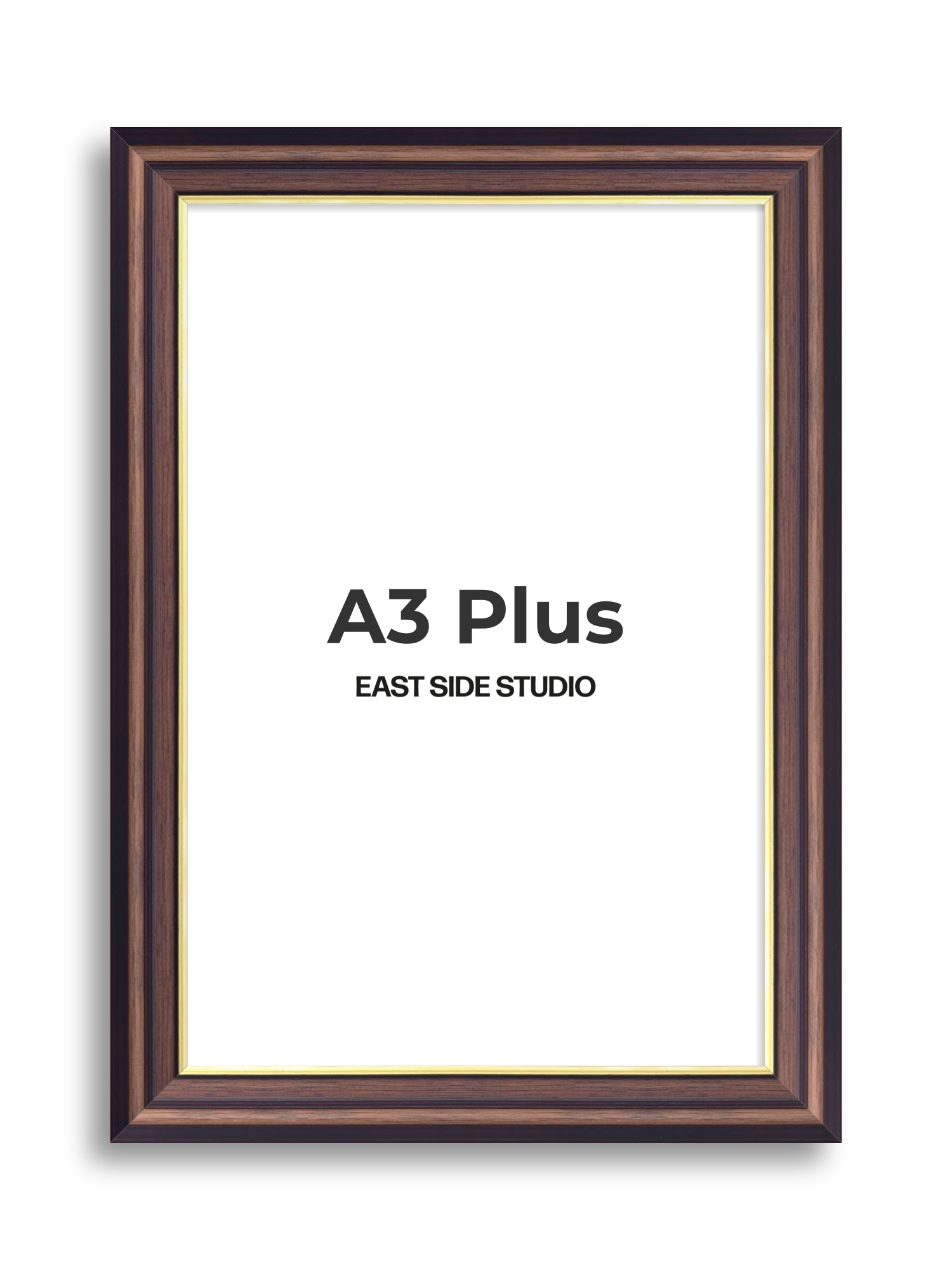 Antique Walnut & Gold A3 Plus picture frame