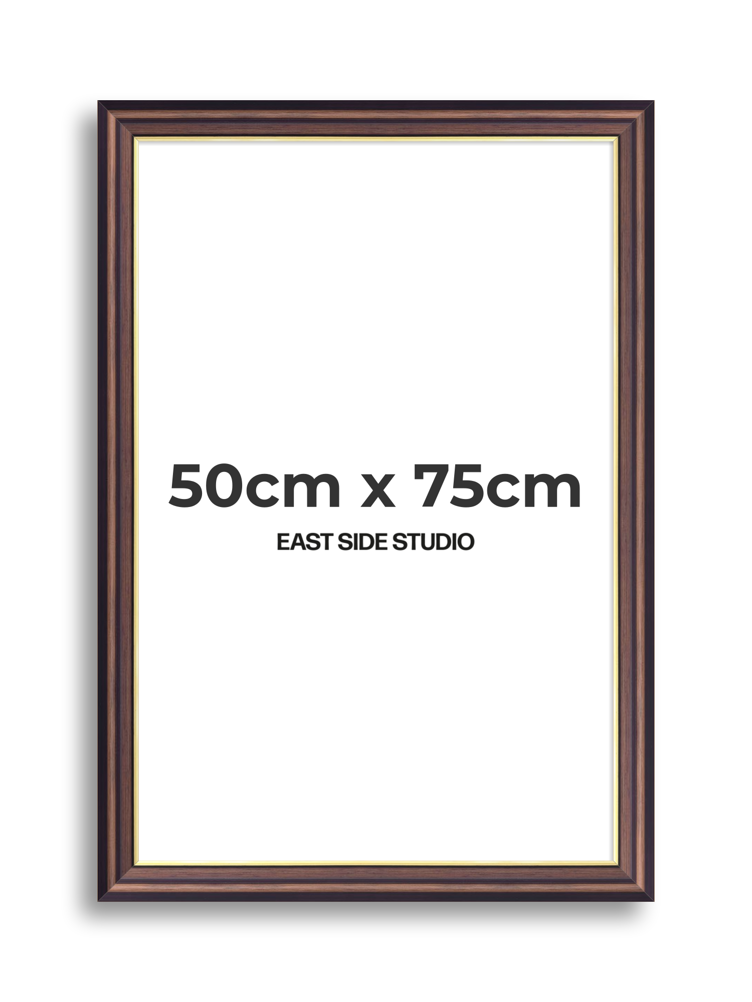 Antique Walnut & Gold 50cm x 75cm picture frame