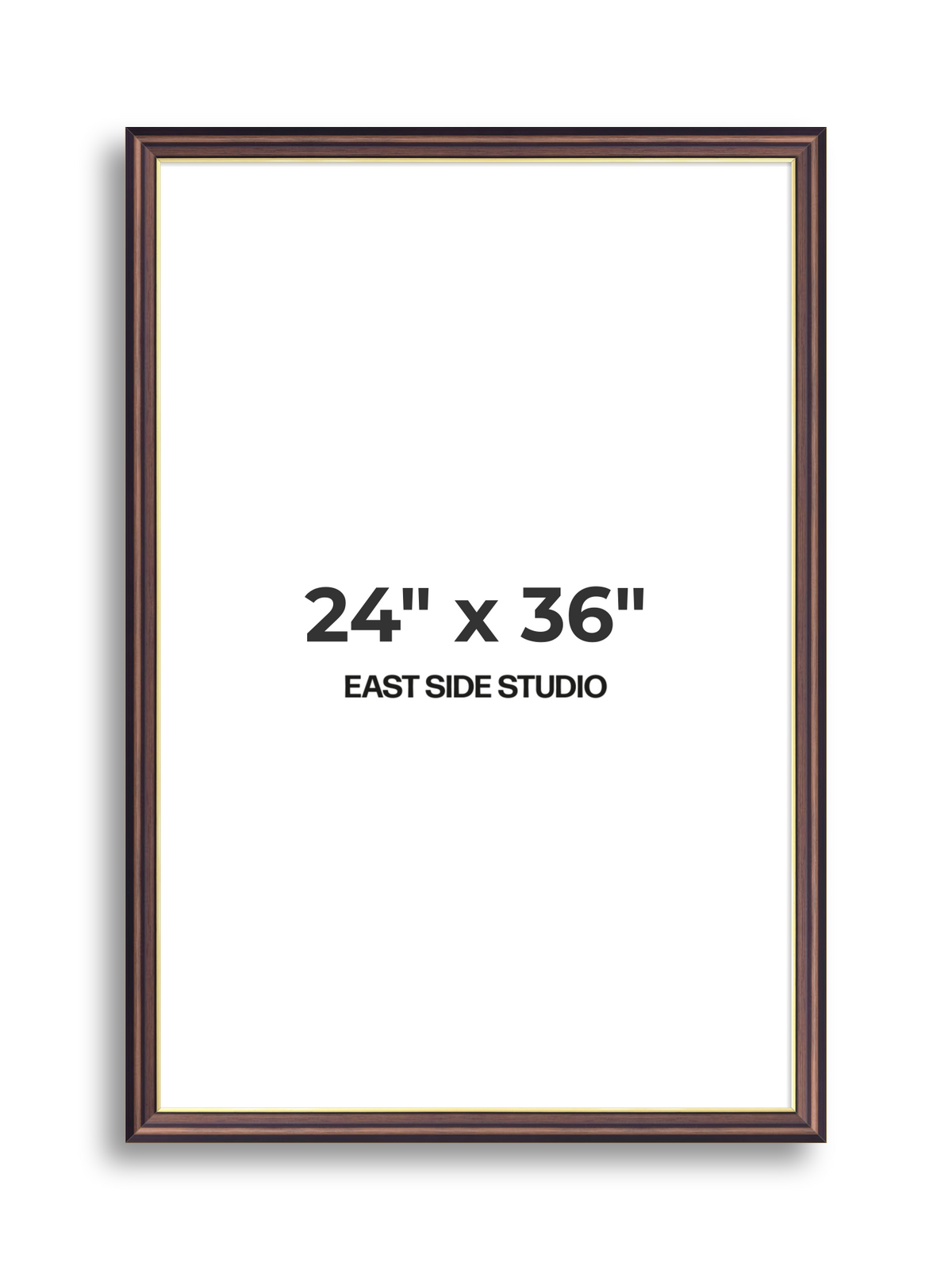 Antique Walnut & Gold 24" x 36" picture frame