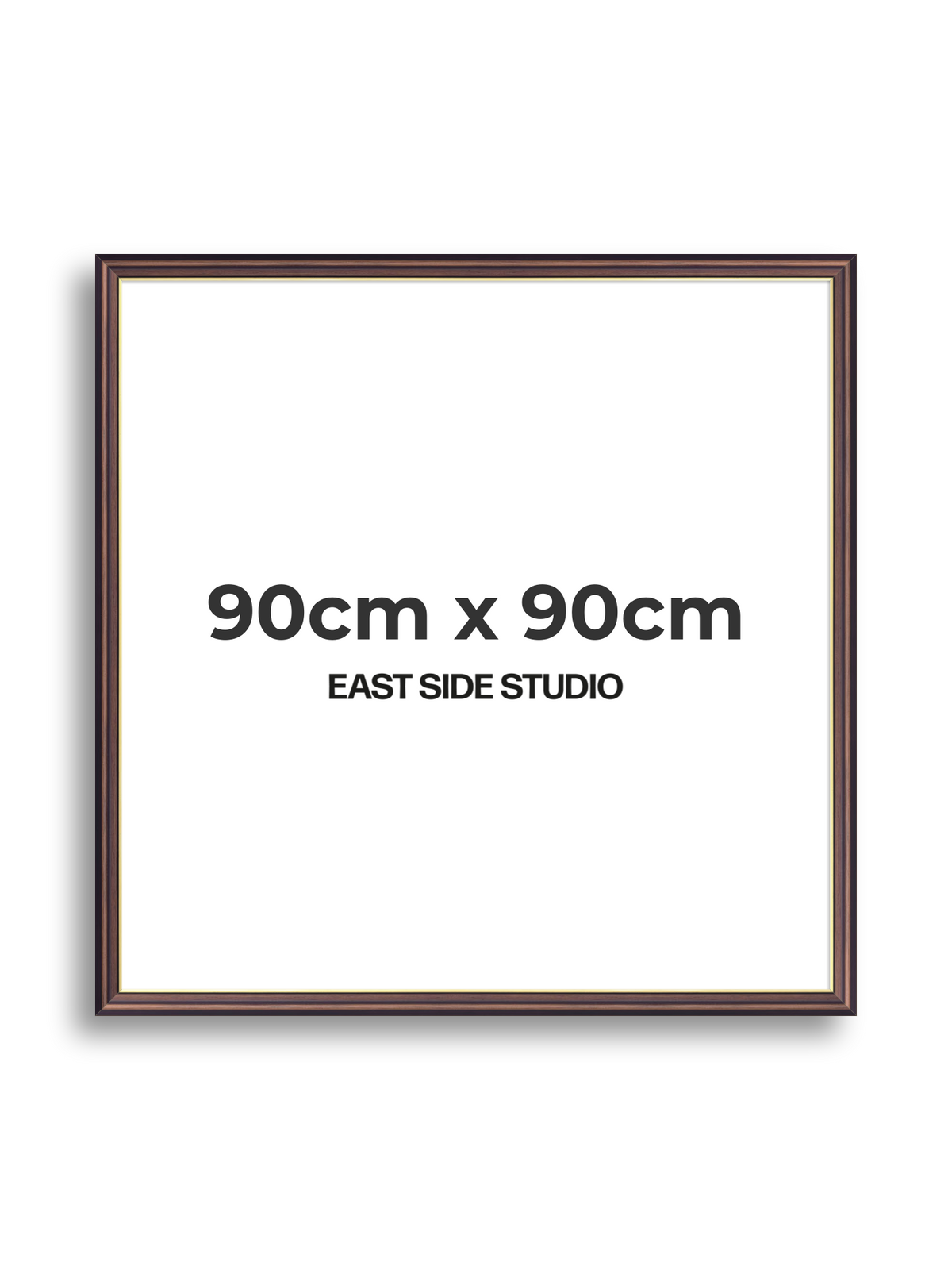 Antique Walnut & Gold 90cm x 90cm picture frame