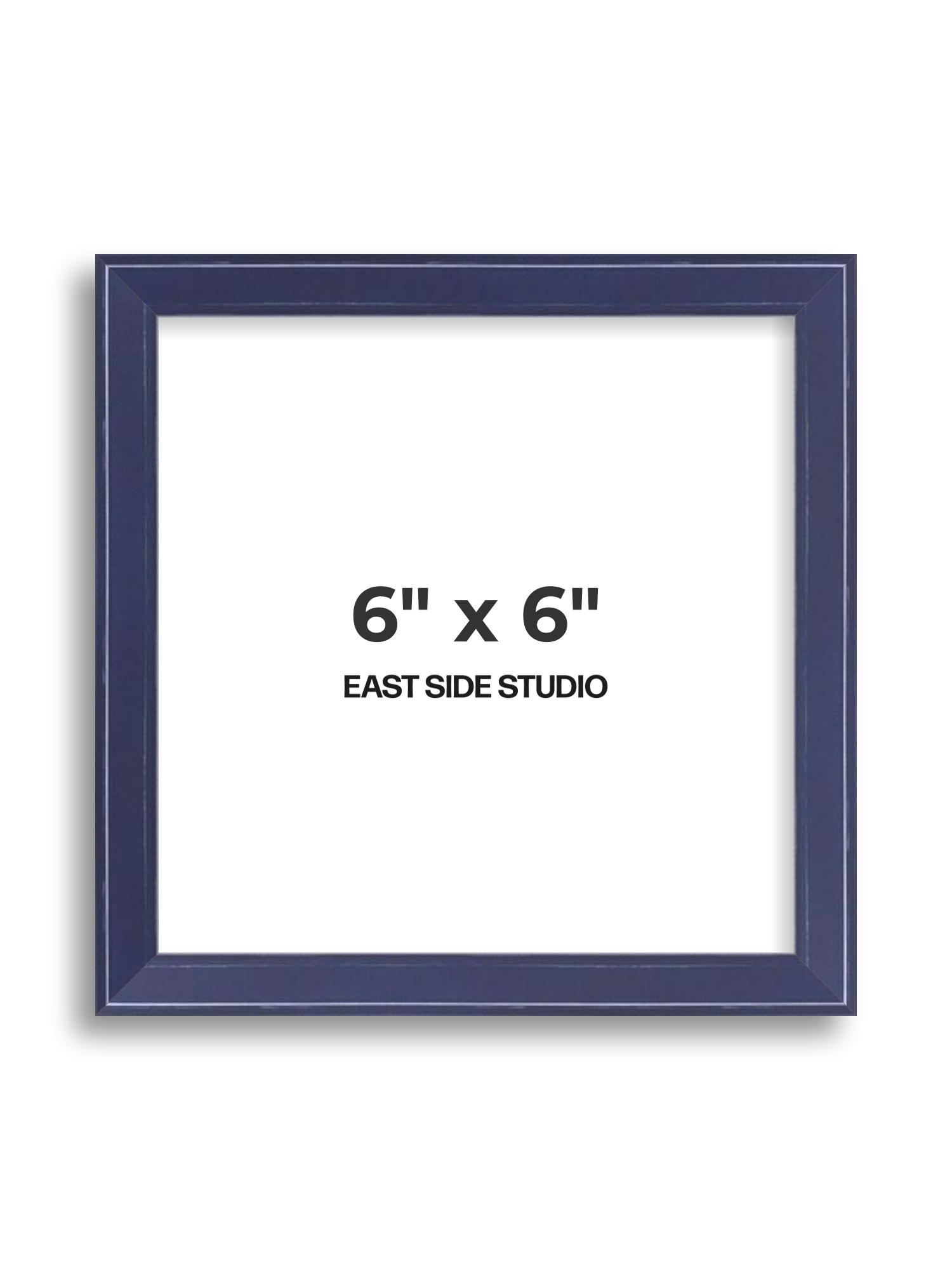 Cobalt Blue Gloss 6" x 6" picture frame