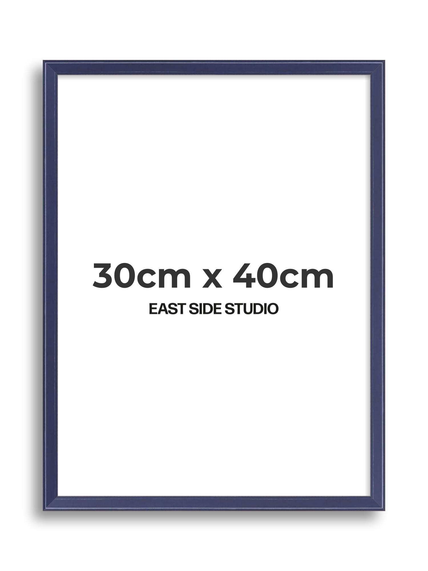 Cobalt Blue Gloss 30cm x 40cm picture frame
