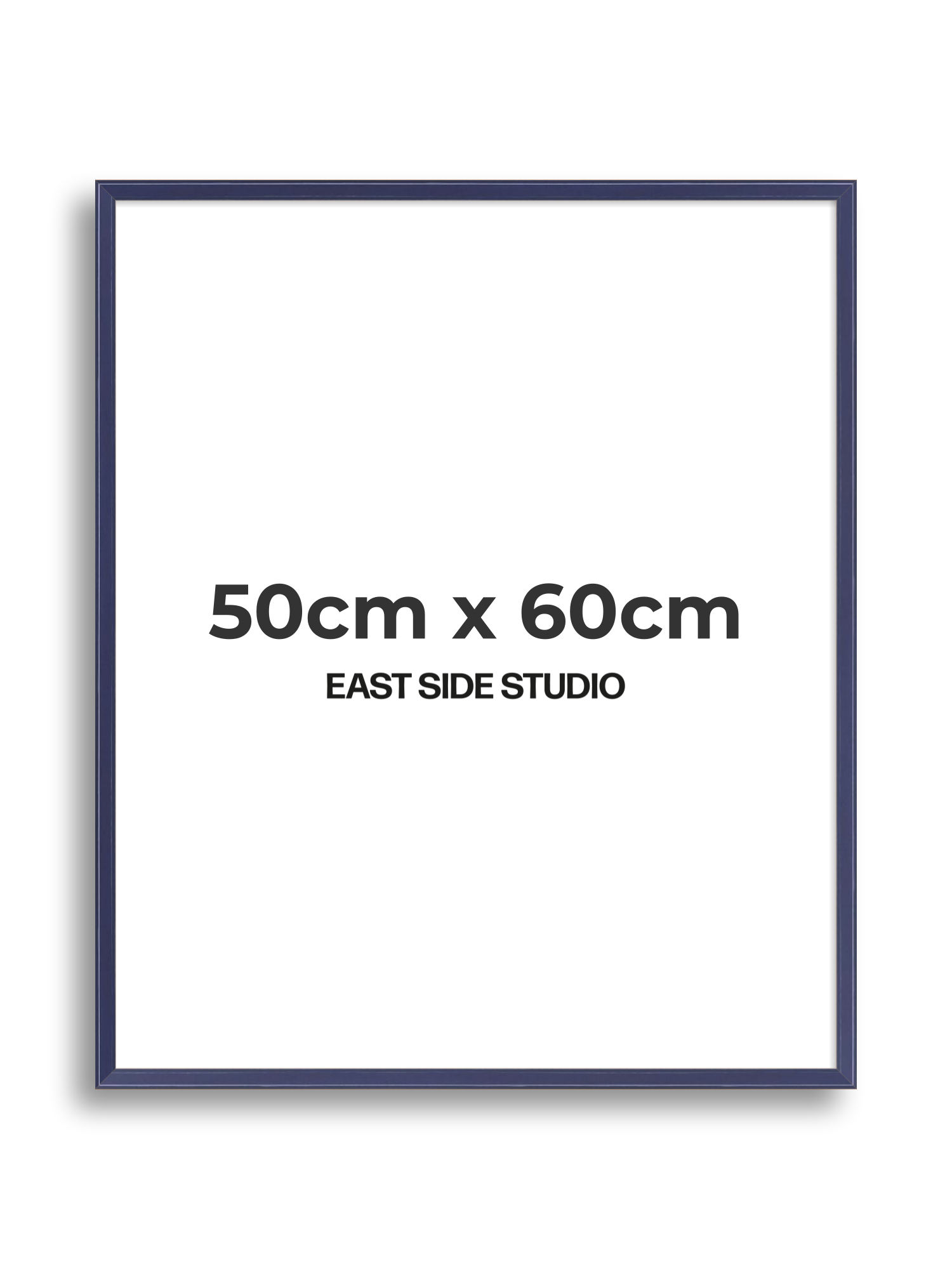 Cobalt Blue Gloss 50cm x 60cm picture frame