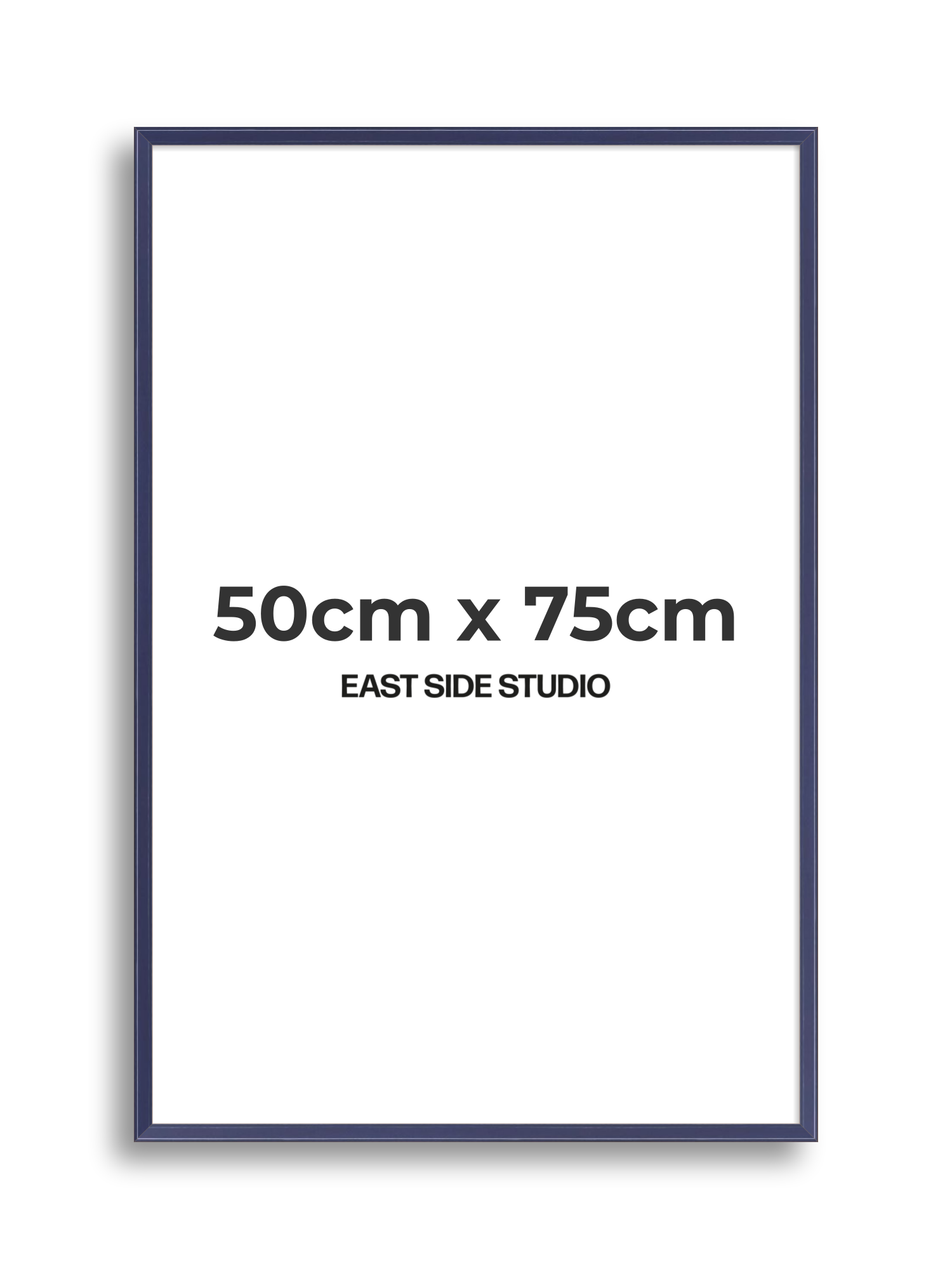Cobalt Blue Gloss 50cm x 75cm picture frame