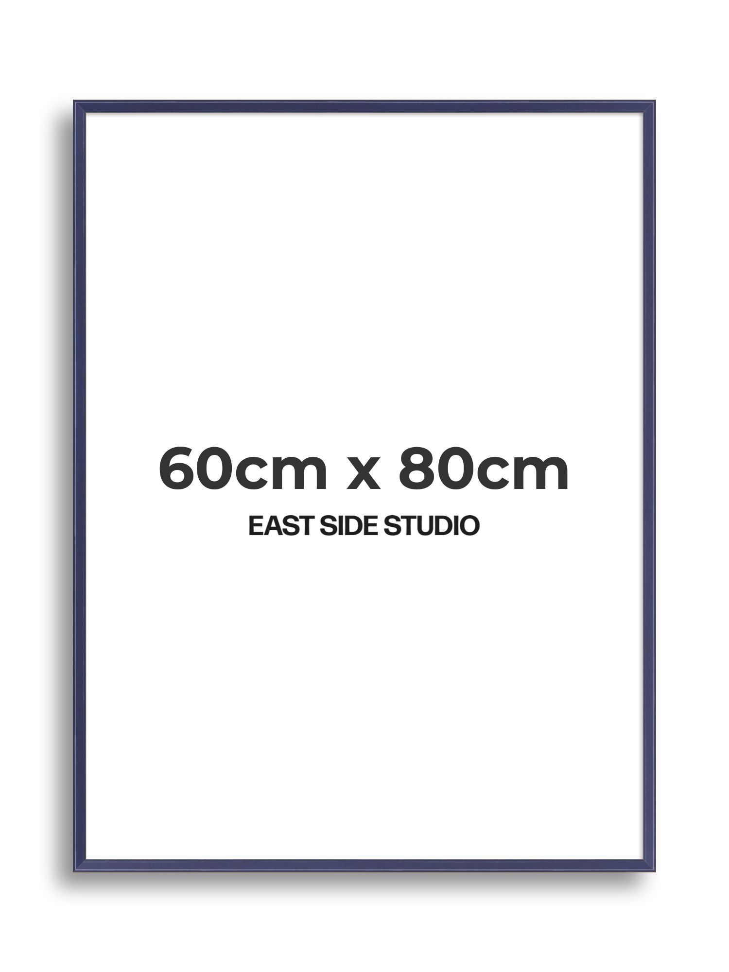 Cobalt Blue Gloss 60cm x 80cm picture frame