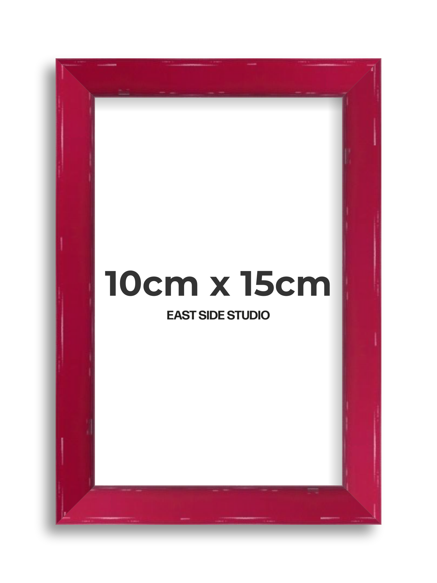 Crimson Red Gloss 10cm x 15cm picture frame