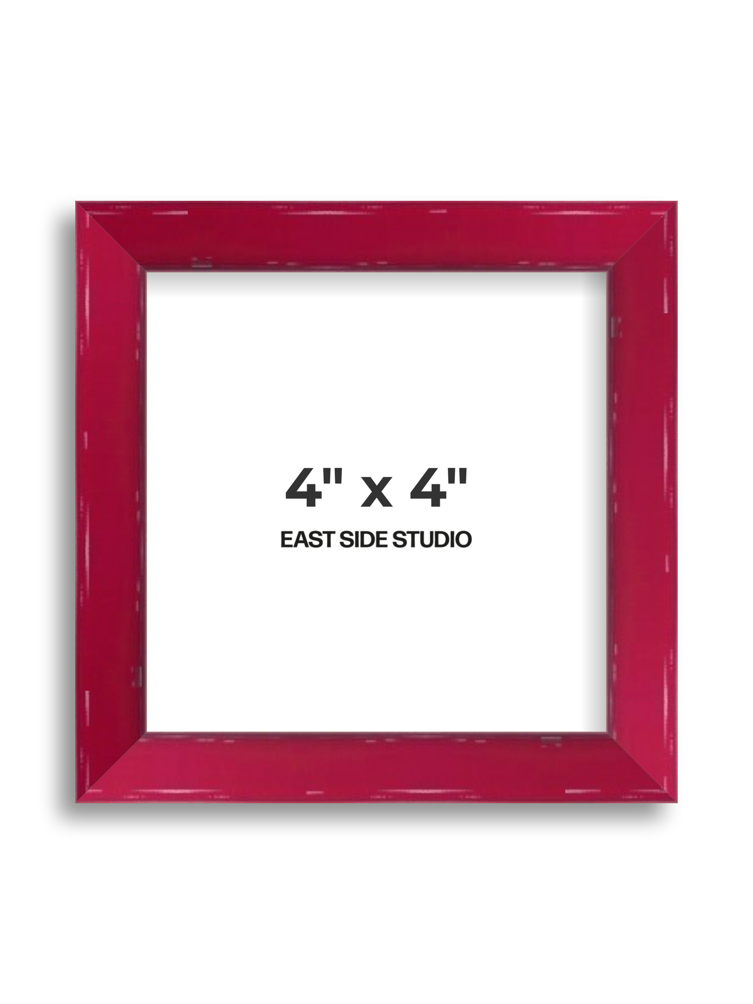 Crimson Red Gloss 4" x 4" picture frame