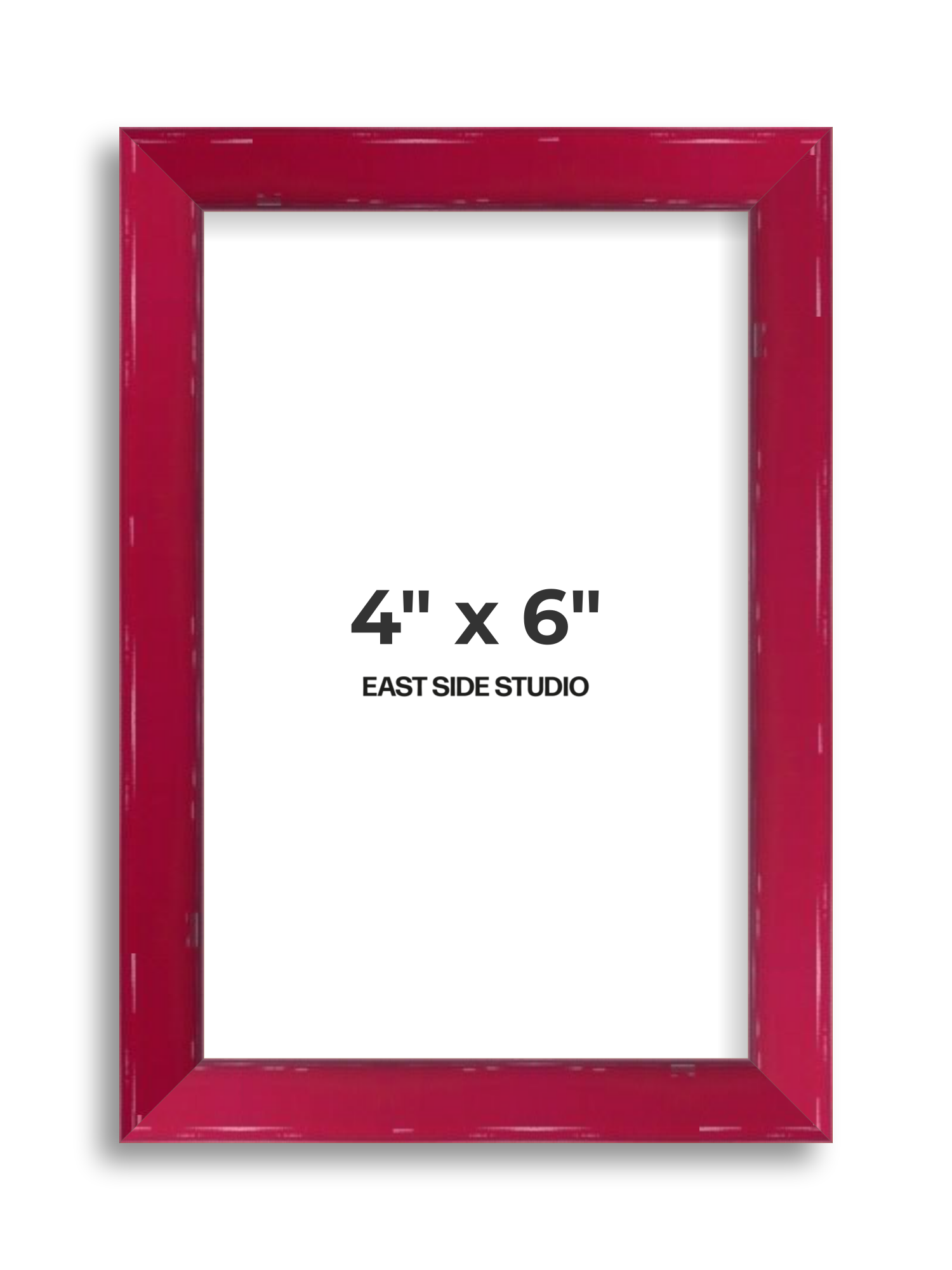 Crimson Red Gloss 4" x 6" picture frame