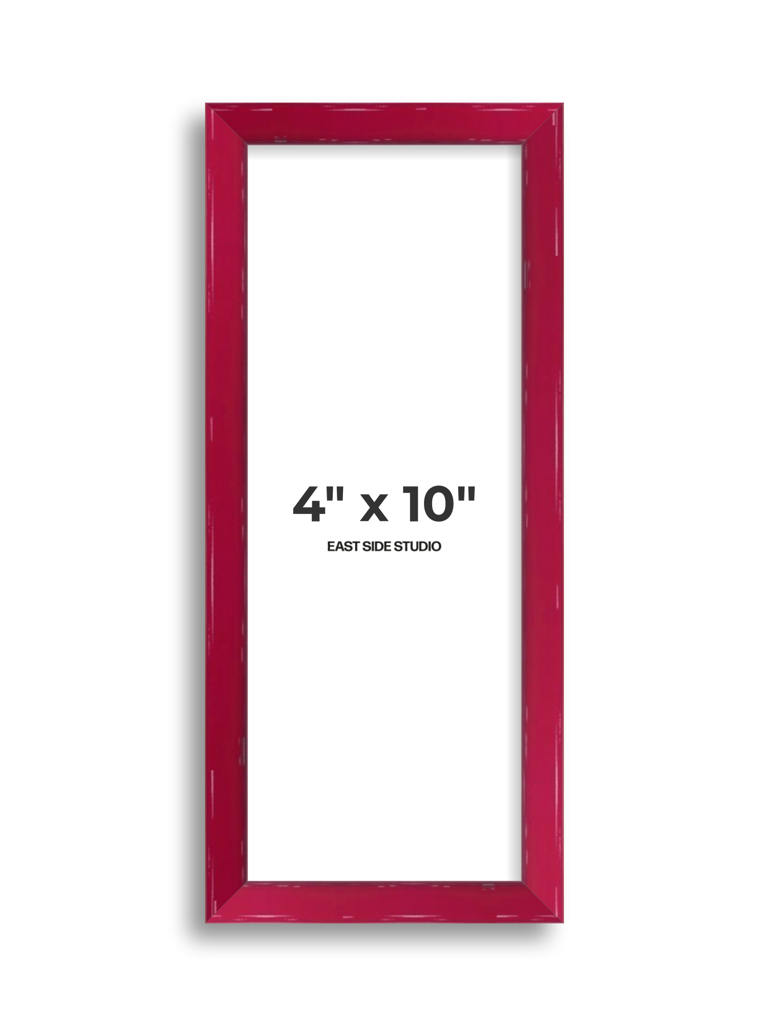 Crimson Red Gloss 4" x 10" picture frame
