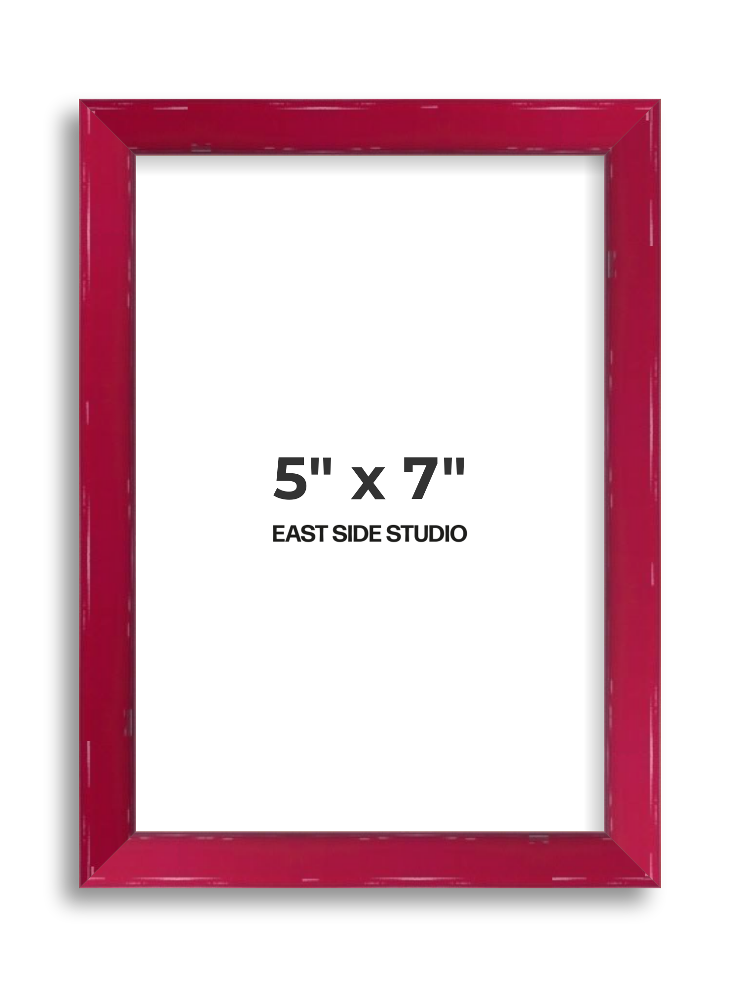 Crimson Red Gloss 5" x 7" picture frame