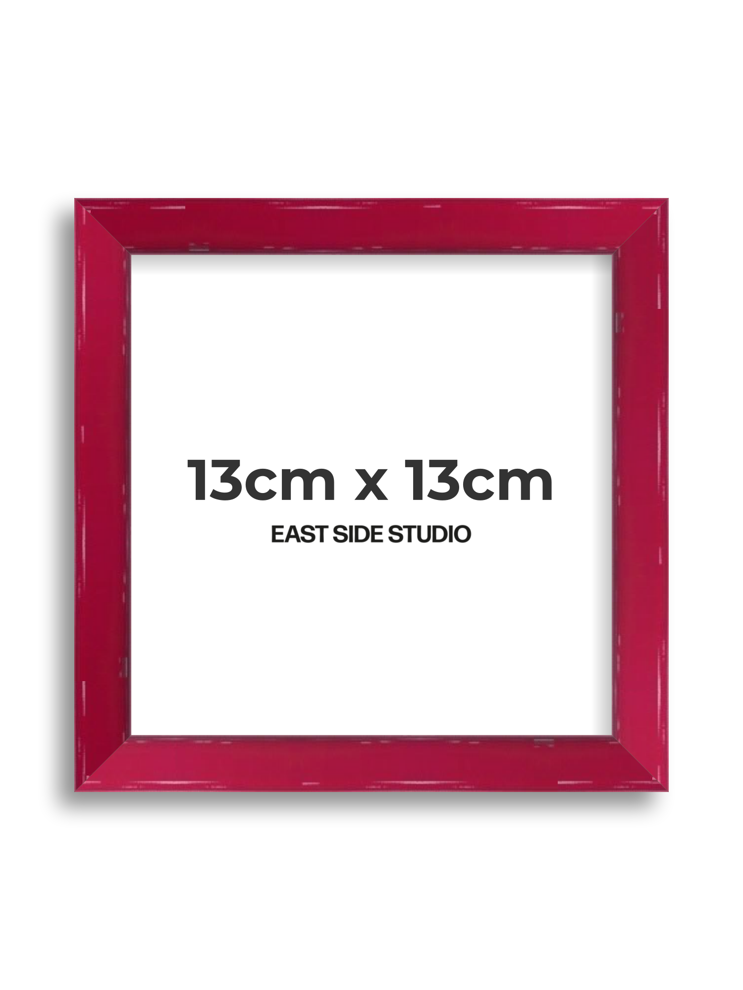 Crimson Red Gloss 13cm x 13cm picture frame