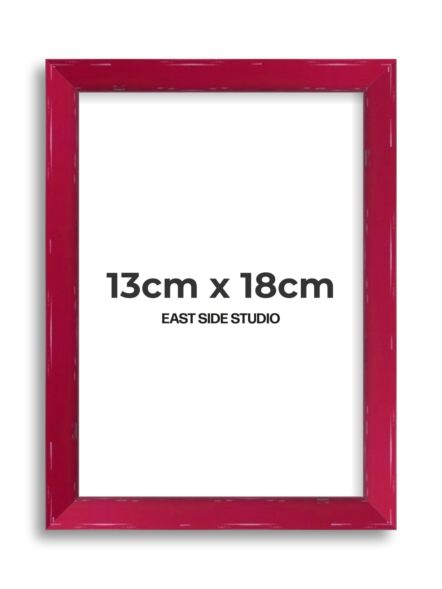 Crimson Red Gloss 13cm x 18cm picture frame
