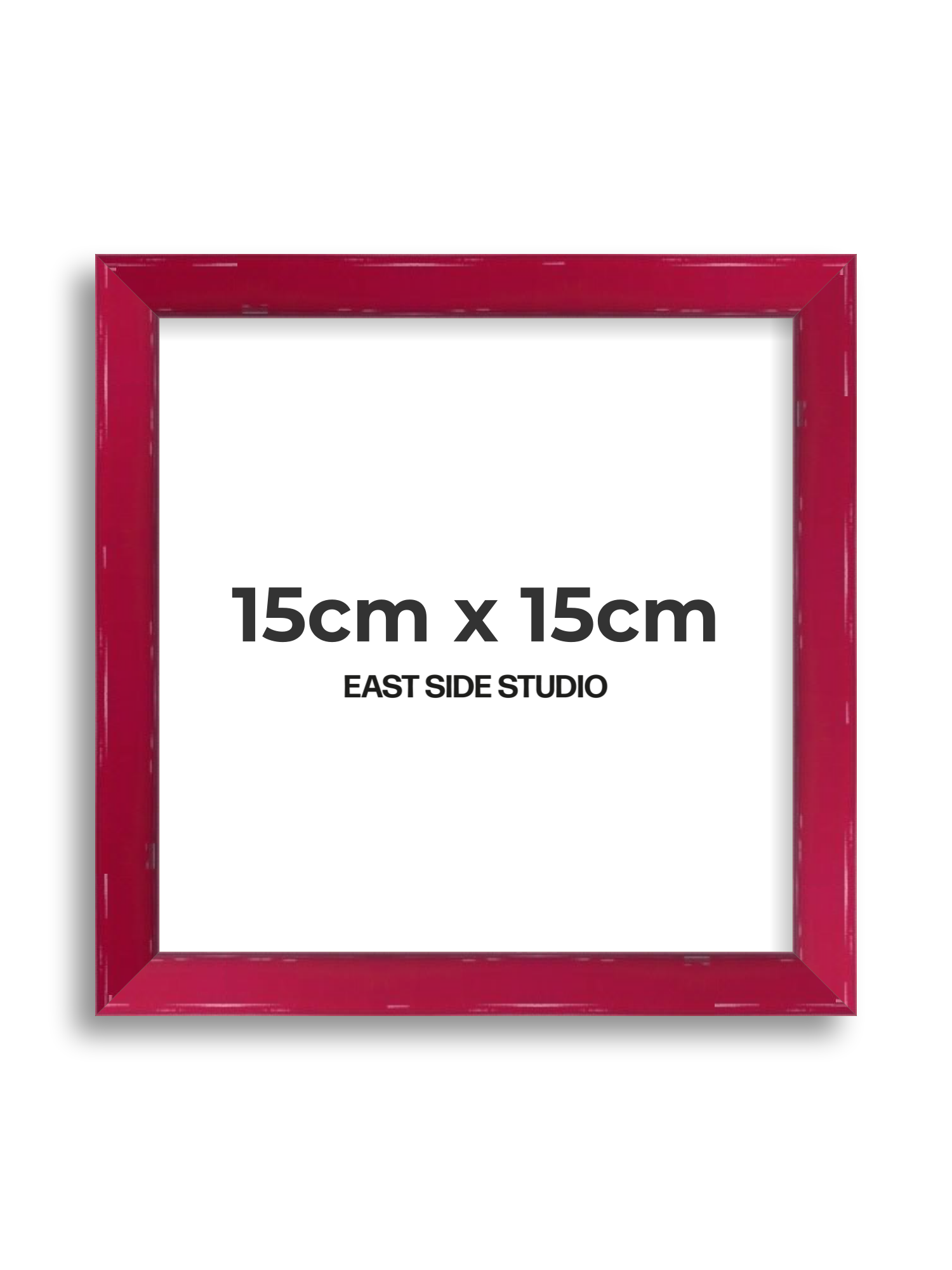 Crimson Red Gloss 15cm x 15cm picture frame