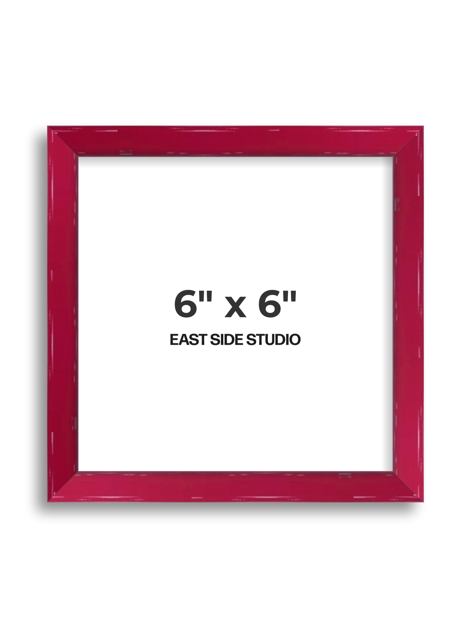 Crimson Red Gloss 6" x 6" picture frame