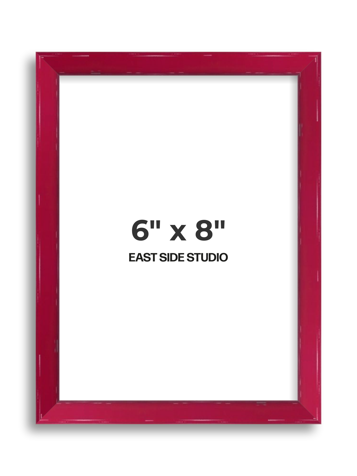 Crimson Red Gloss 6" x 8" picture frame
