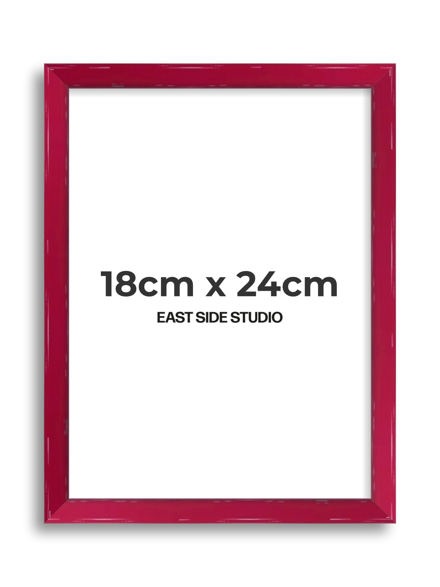 Crimson Red Gloss 18cm x 24cm picture frame